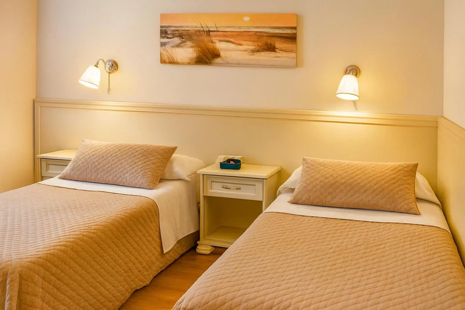 Bed in Hotel Ariston