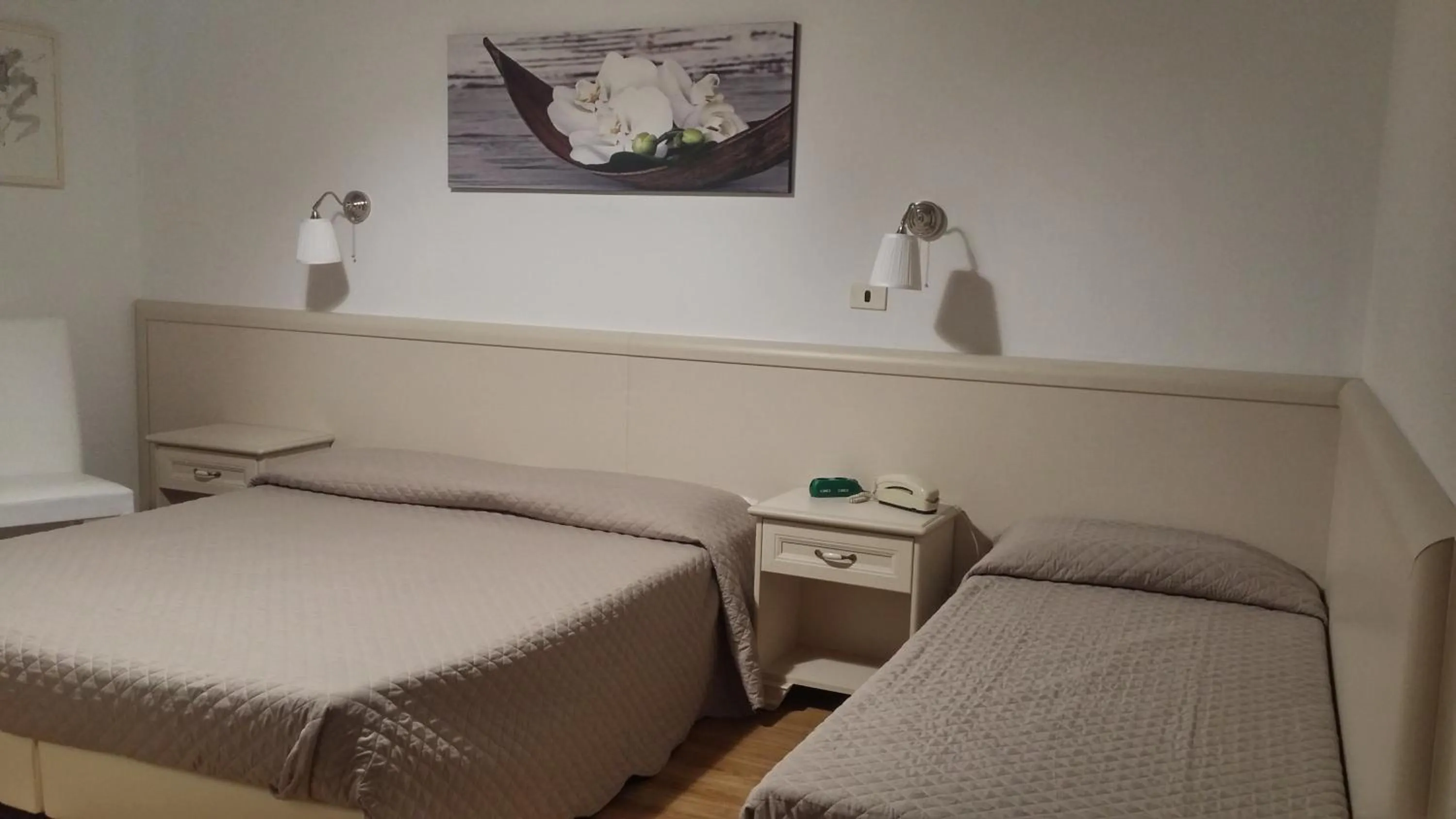 Bed in Hotel Ariston