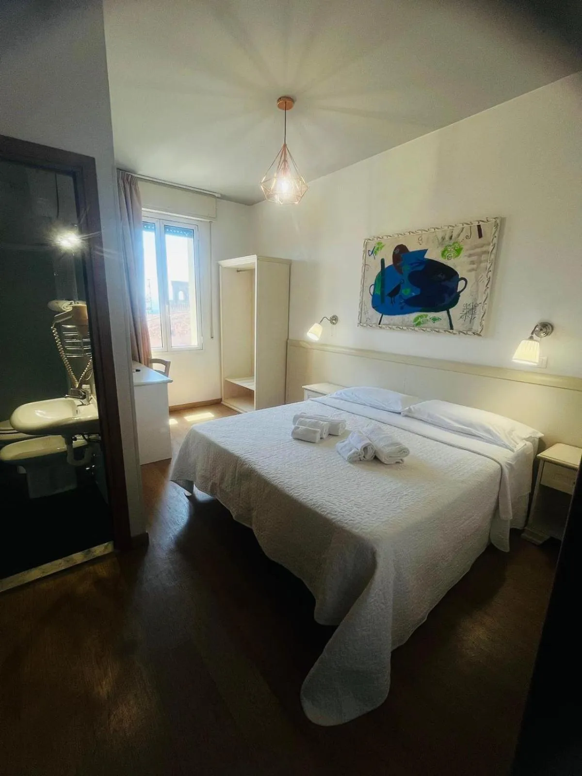 Bed in Hotel Ariston