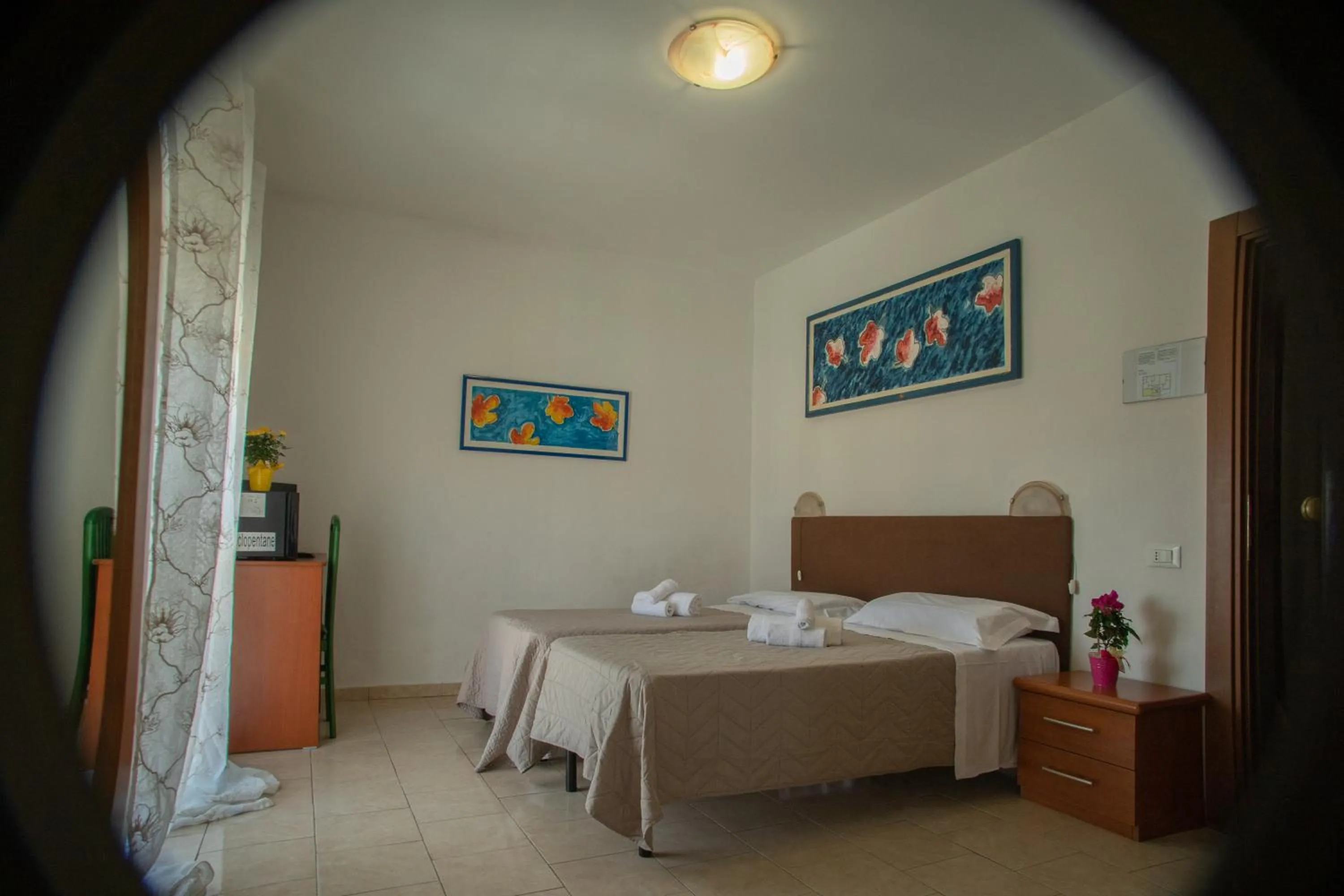 Bed in Hotel Ariston