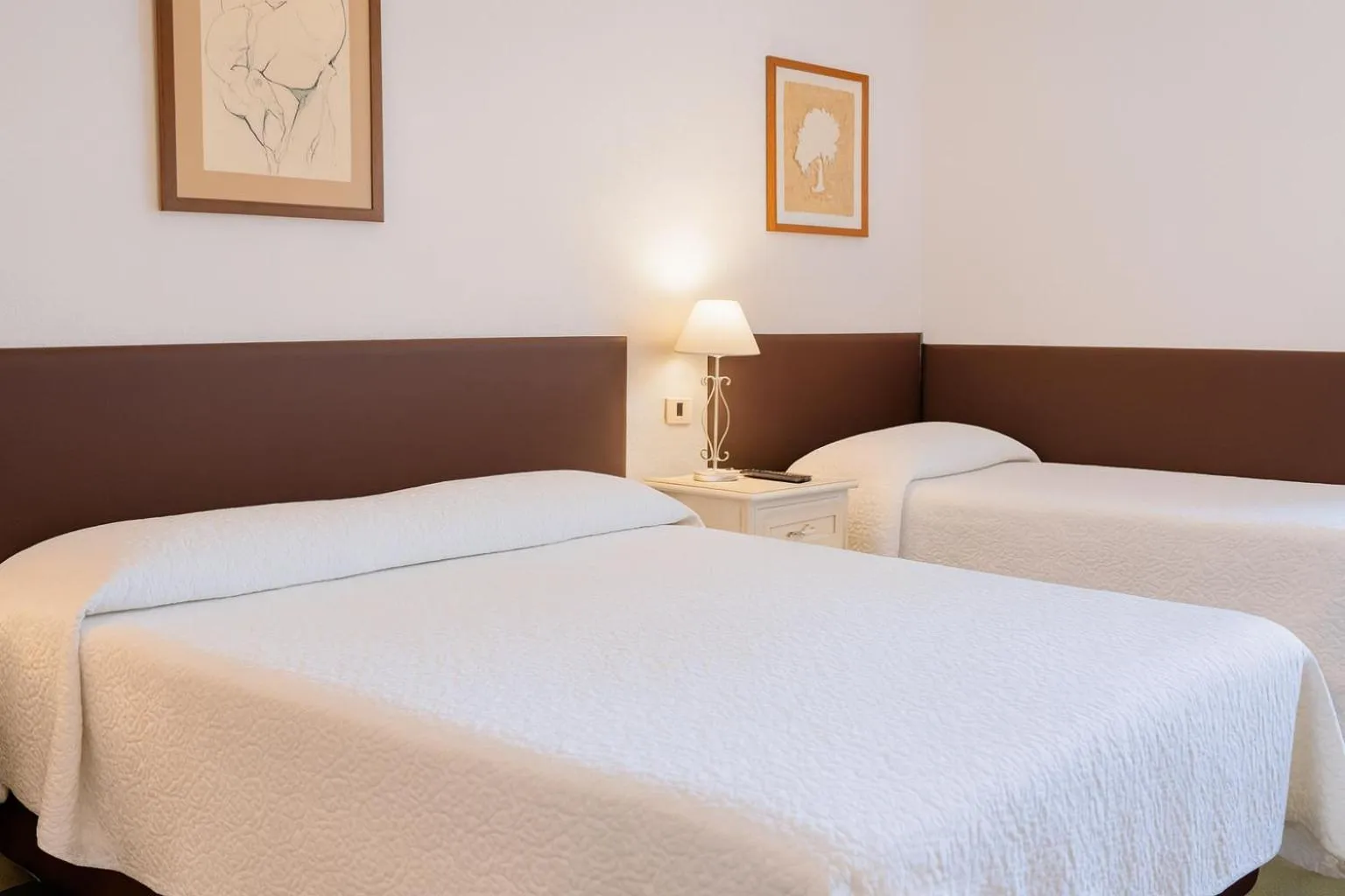 Bed in Hotel Ariston