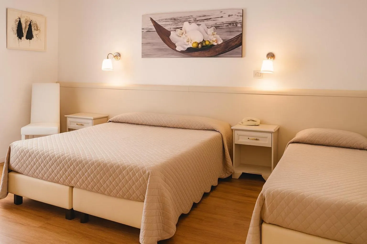 Bed in Hotel Ariston