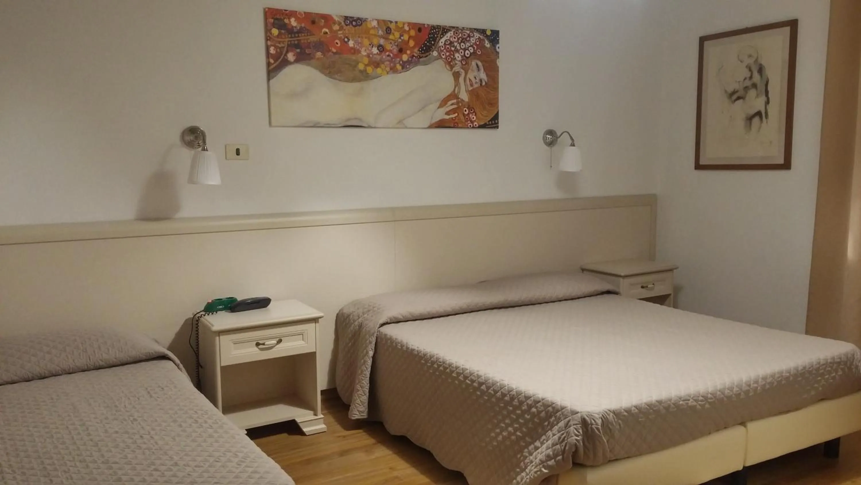 Bed in Hotel Ariston