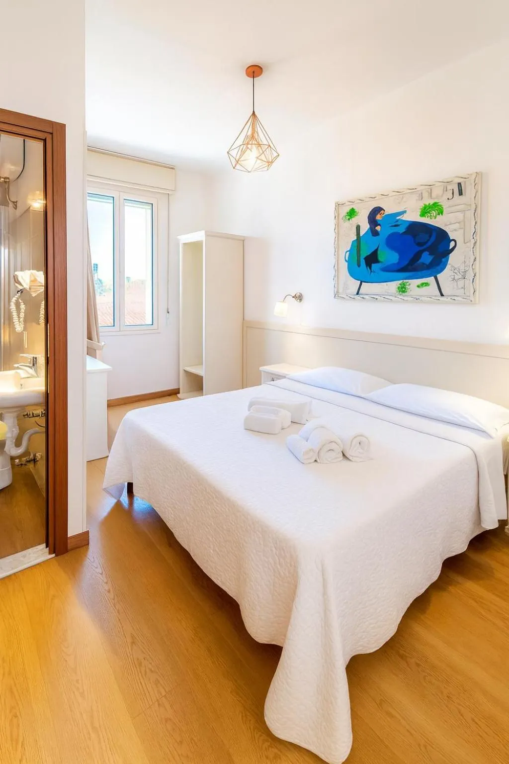 Bed in Hotel Ariston