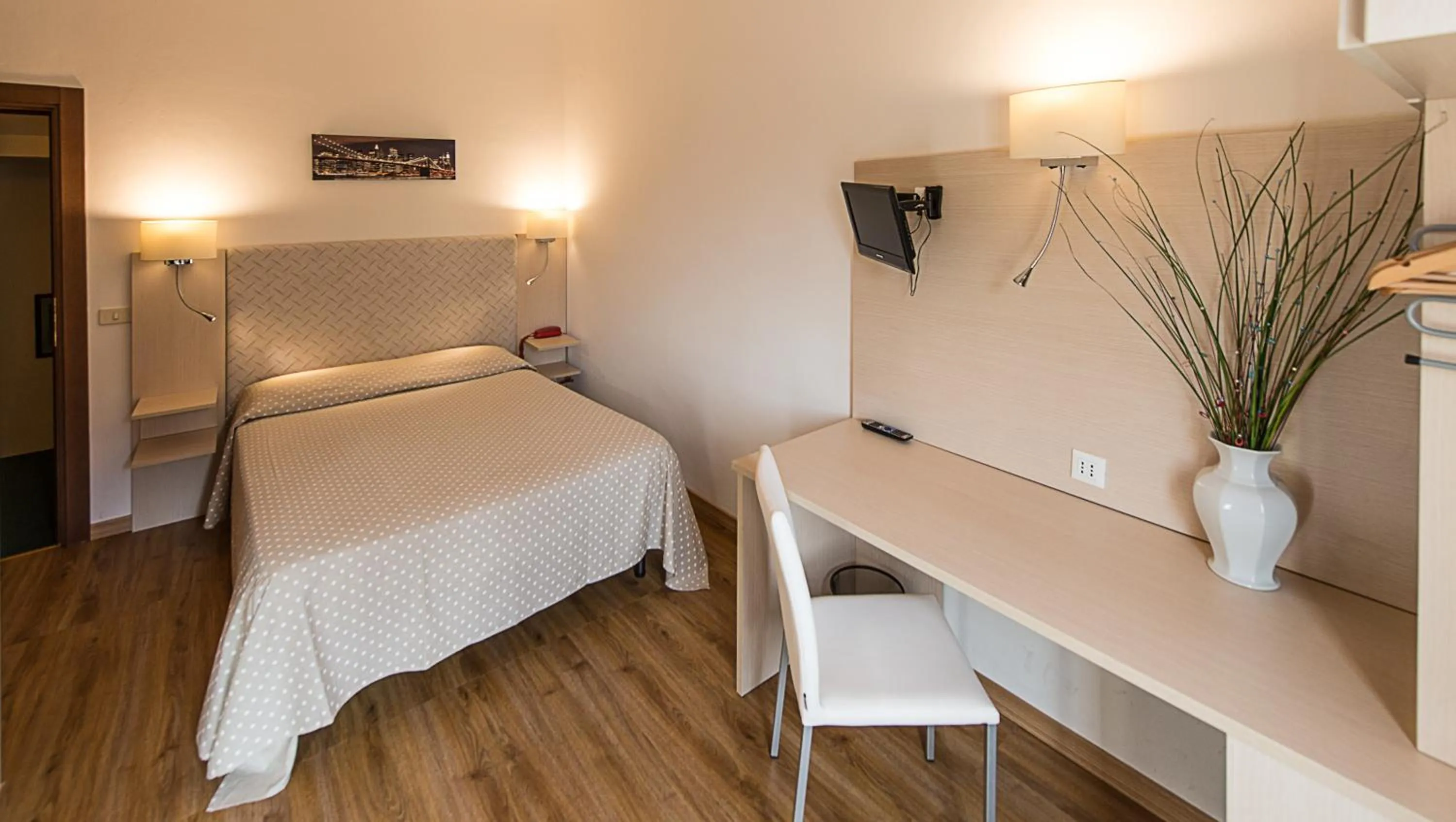 Bed in Hotel Ariston