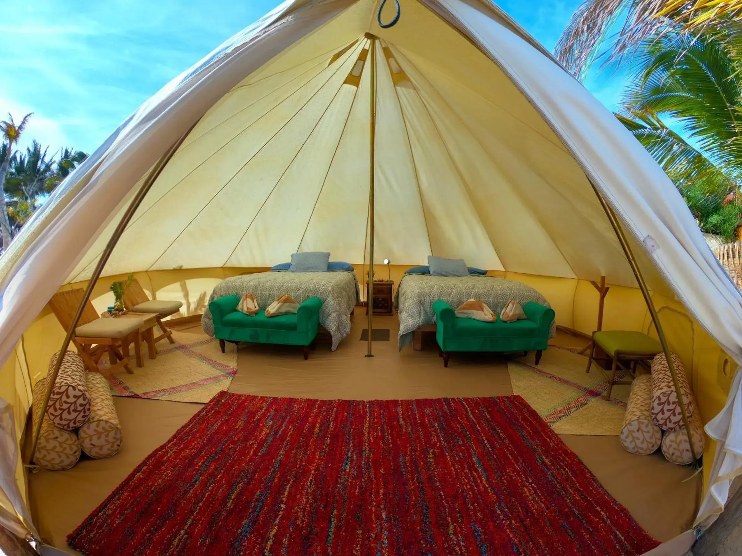 Tent with Two Queen-size Beds in ChiloChill Glamping Resort Tent with Two Queen-size Beds in ChiloChill Glamping Resort