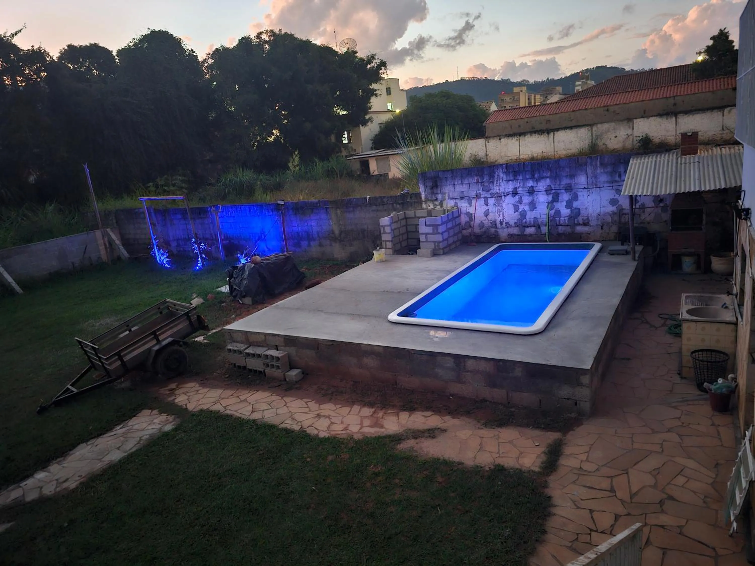 Swimming pool in Pousada Barão Real