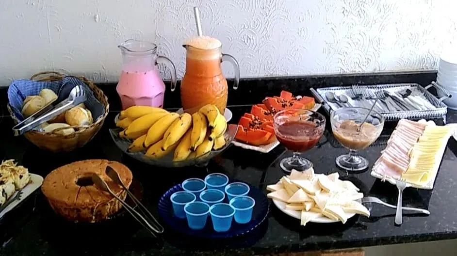 Continental breakfast in Pousada Barão Real