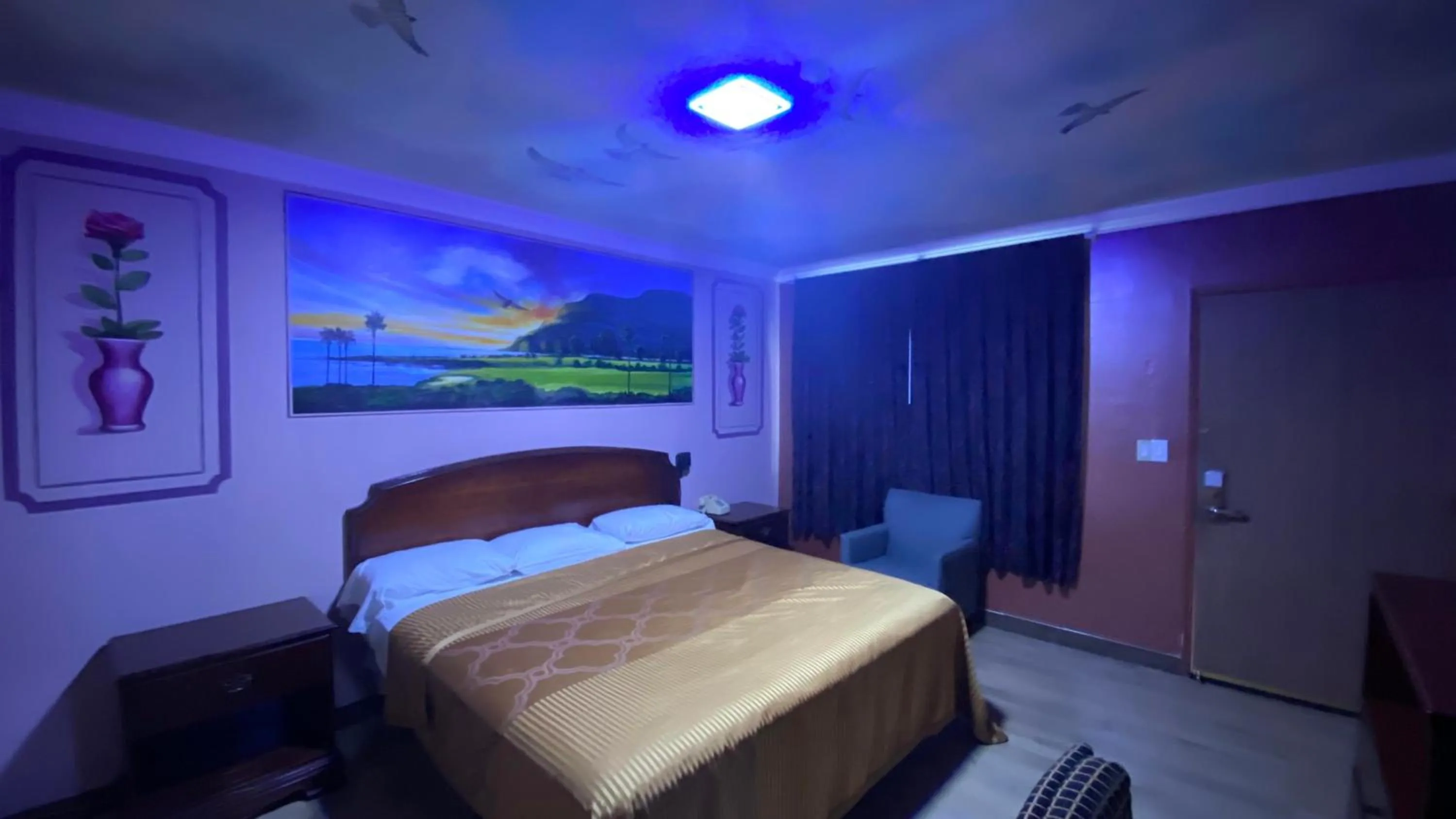 Bed in Villa Park Motel