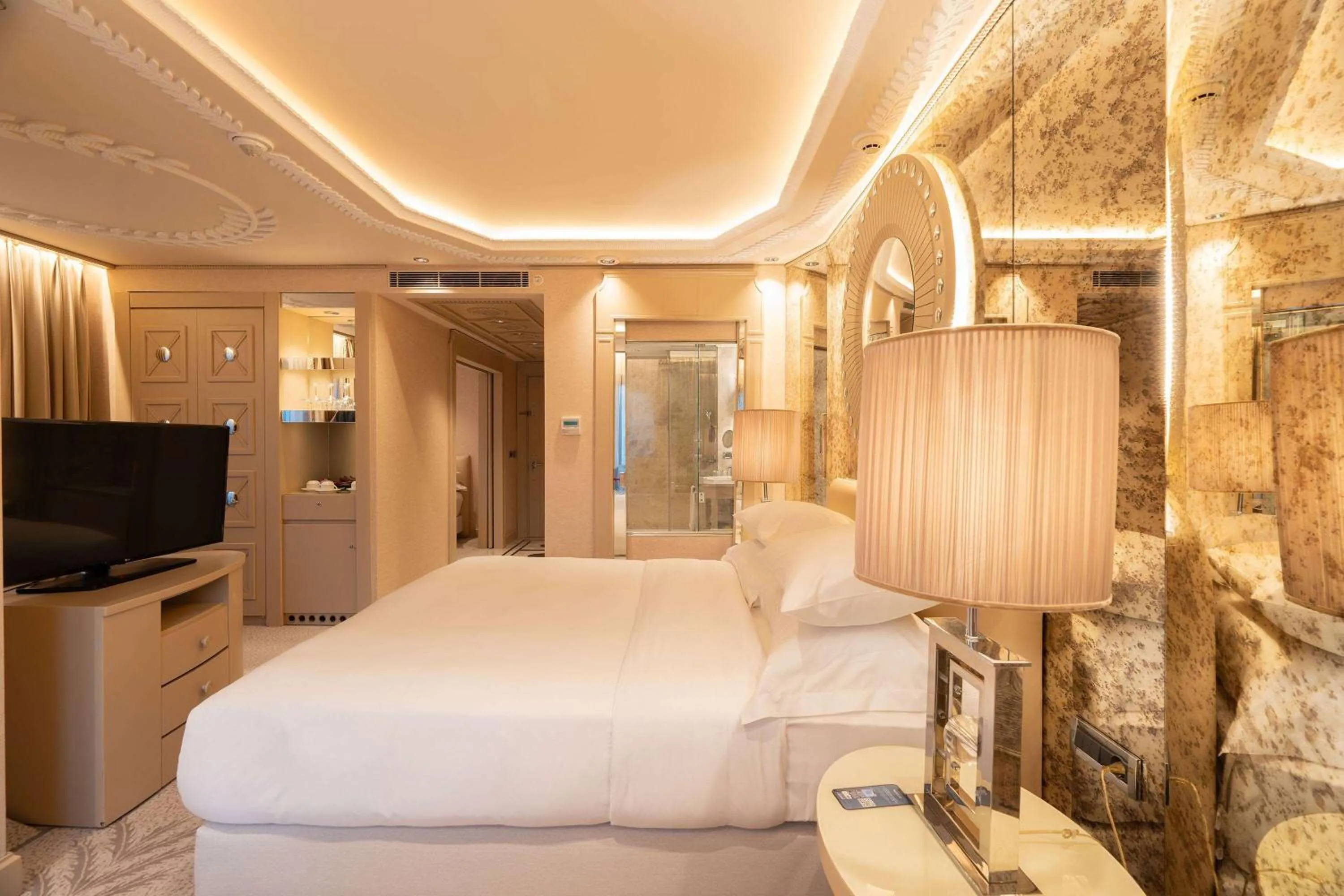 Photo of the whole room, Bed in Wyndham Grand Istanbul Kalamış Marina Hotel