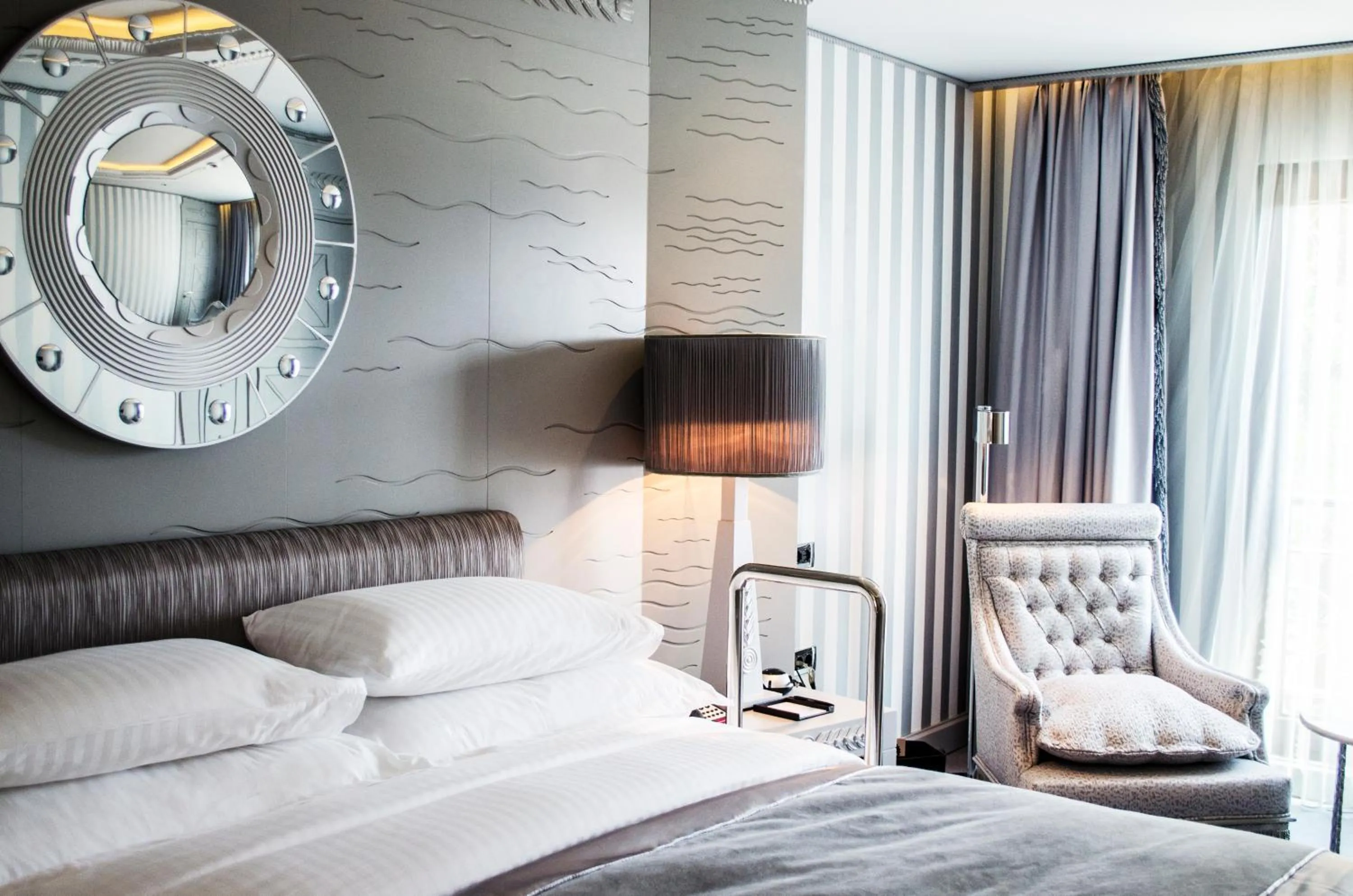 Bed in Wyndham Grand Istanbul Kalamış Marina Hotel