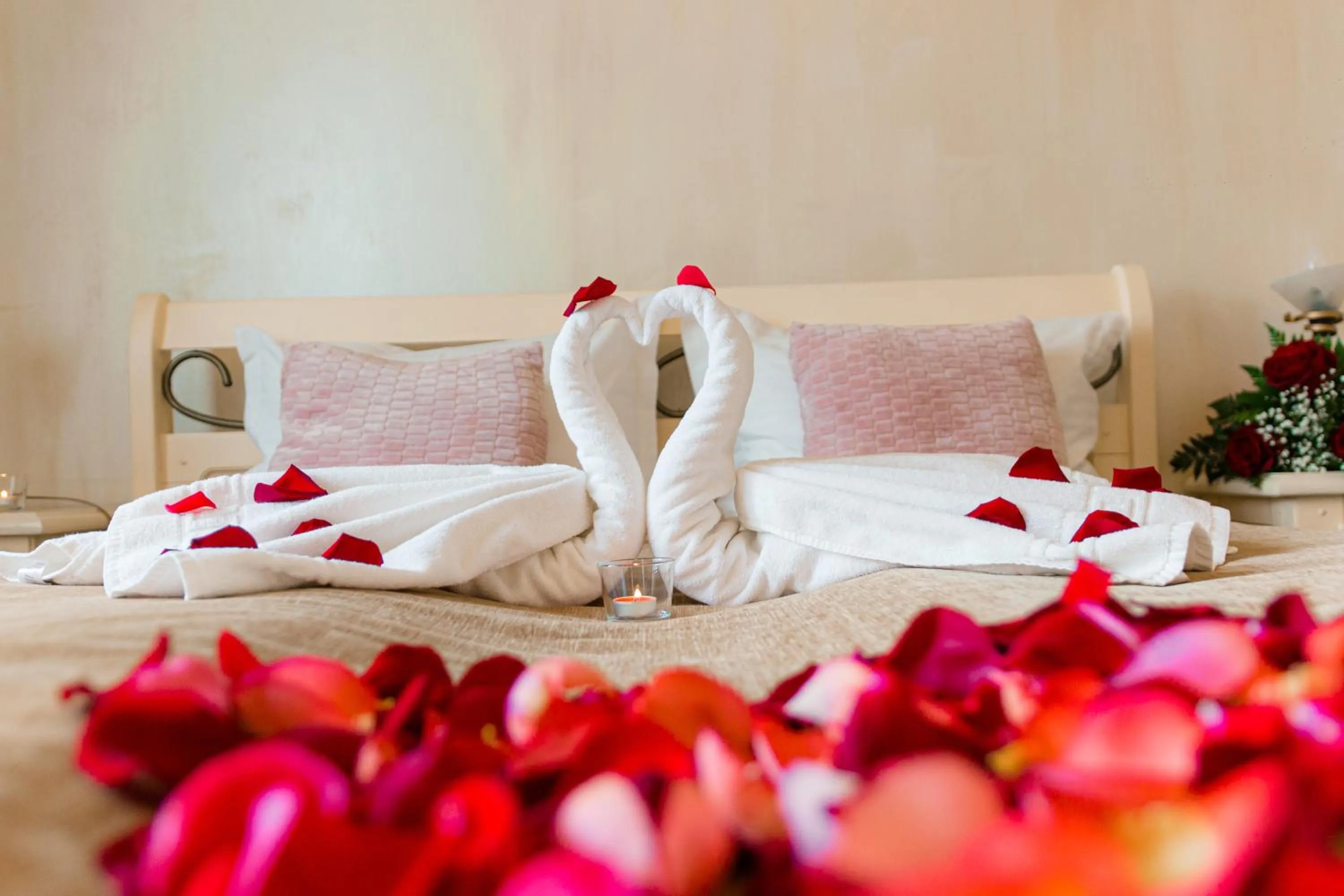 Bed in Hotel Carol - Vatra Dornei