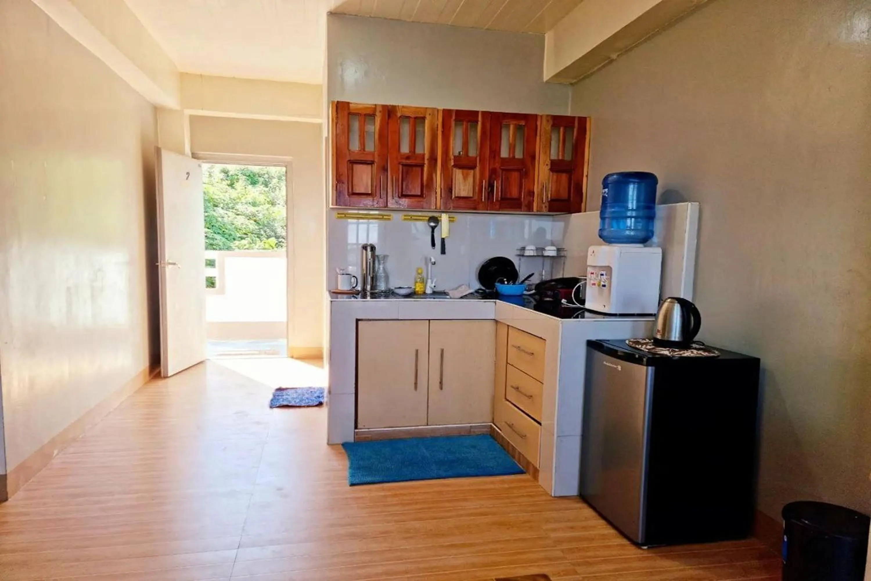 kitchen in Wanay's Rocky Mountain Homestay