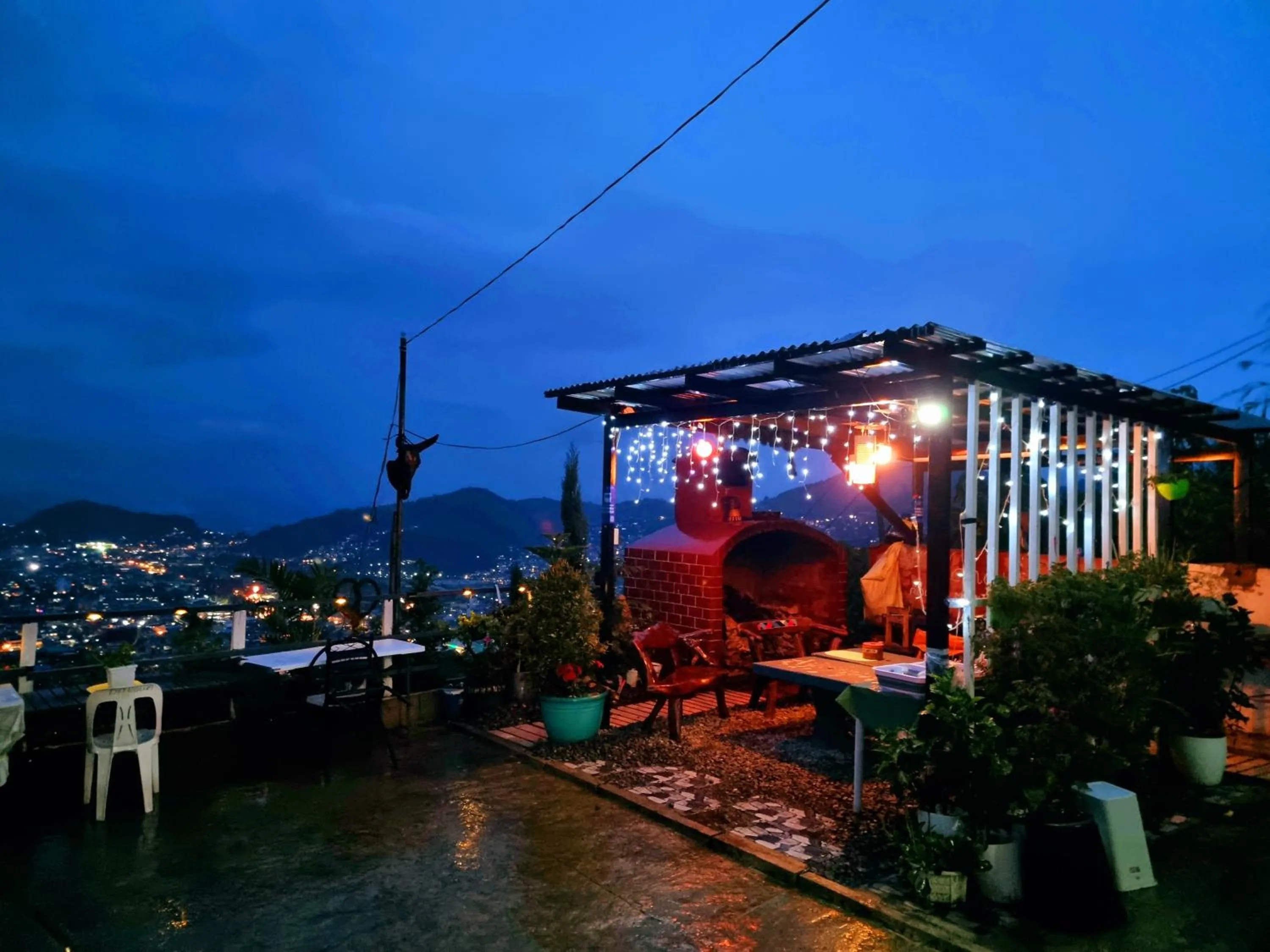 Patio in Wanay's Rocky Mountain Homestay