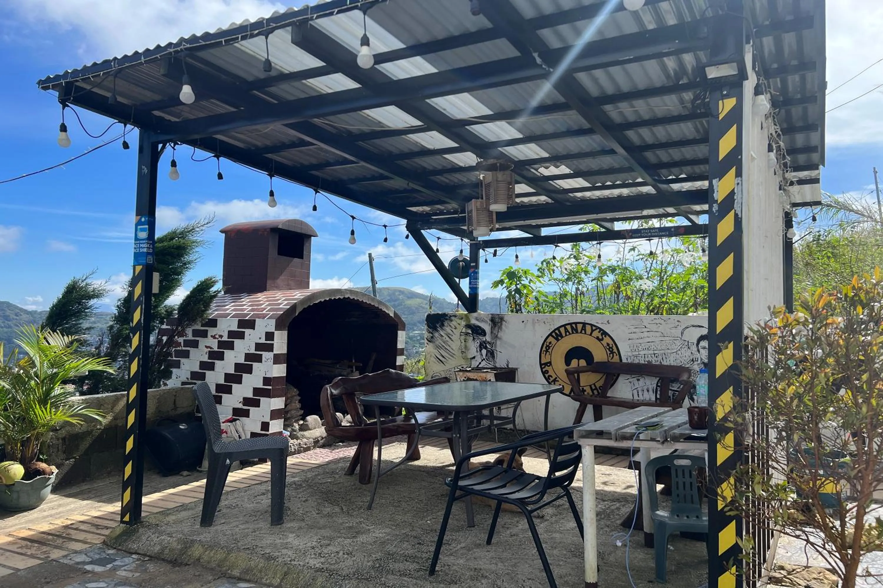 Patio in Wanay's Rocky Mountain Homestay