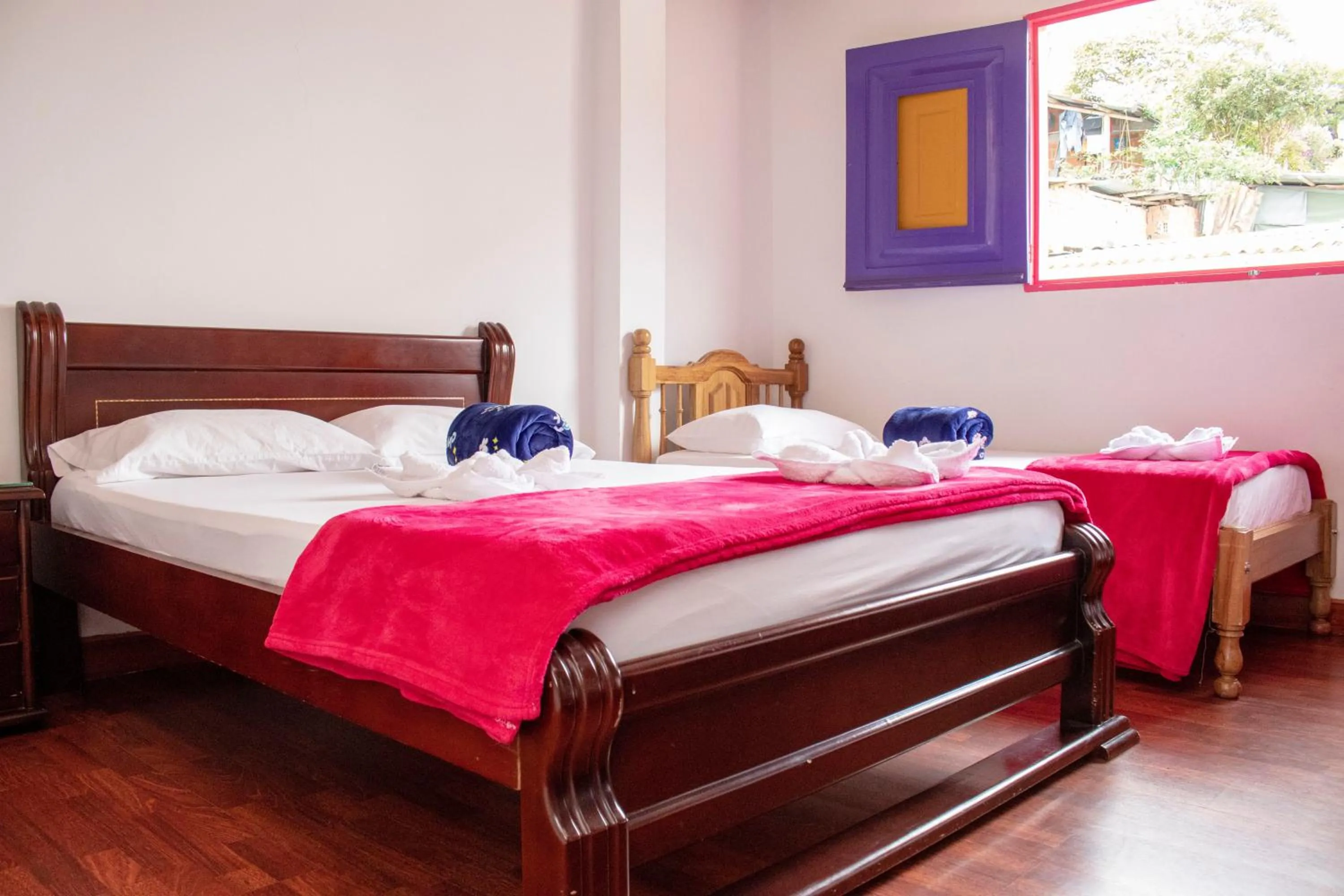 Bed in Hostal Palmas De Cocora