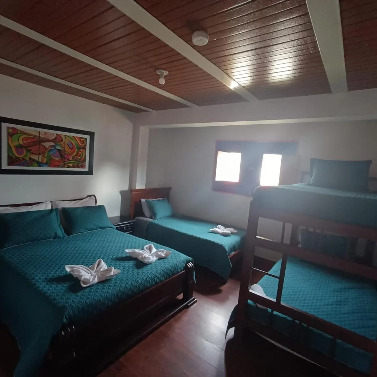 Bed in Hostal Palmas De Cocora