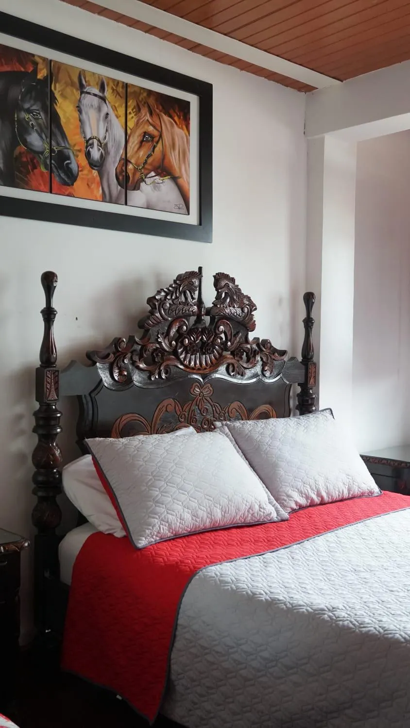 Bed in Hostal Palmas De Cocora
