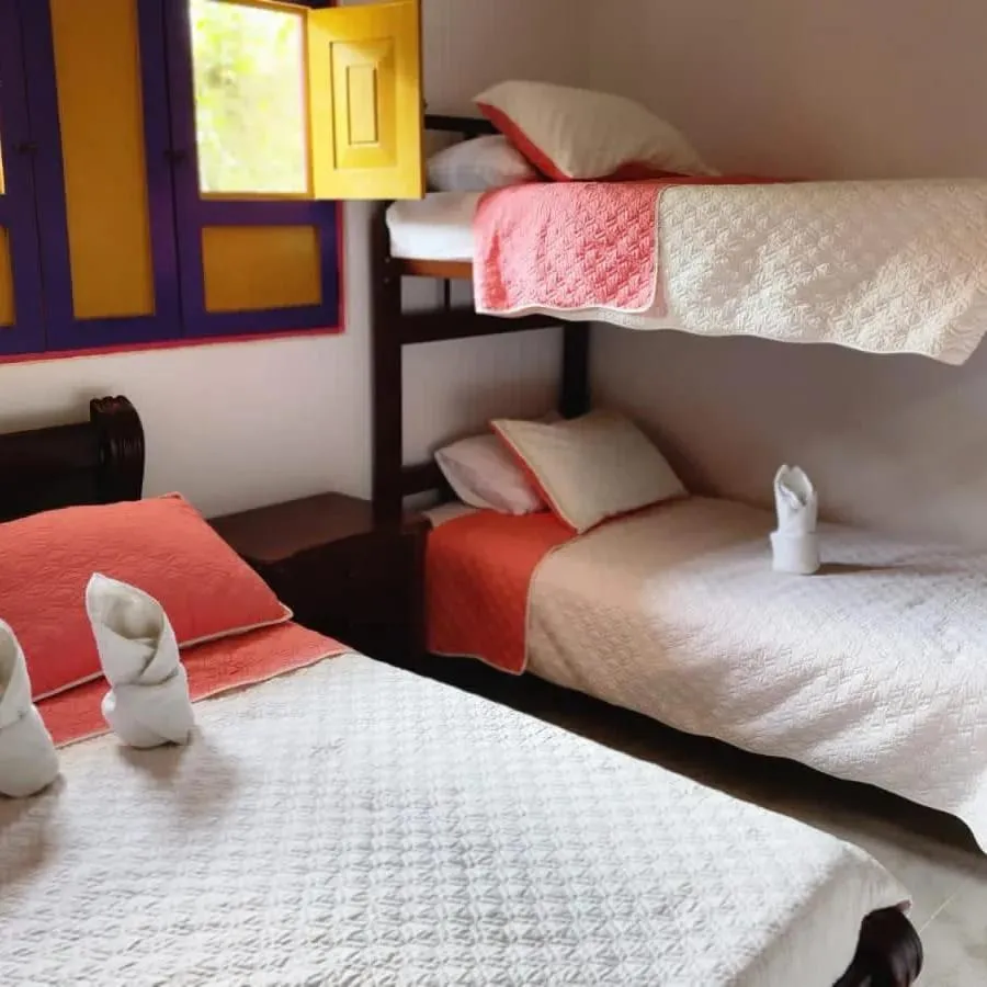 Bed in Hostal Palmas De Cocora