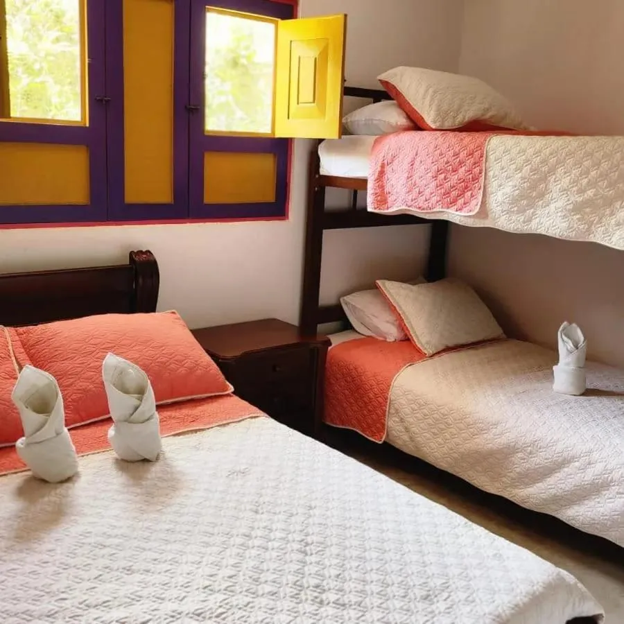 Bed in Hostal Palmas De Cocora