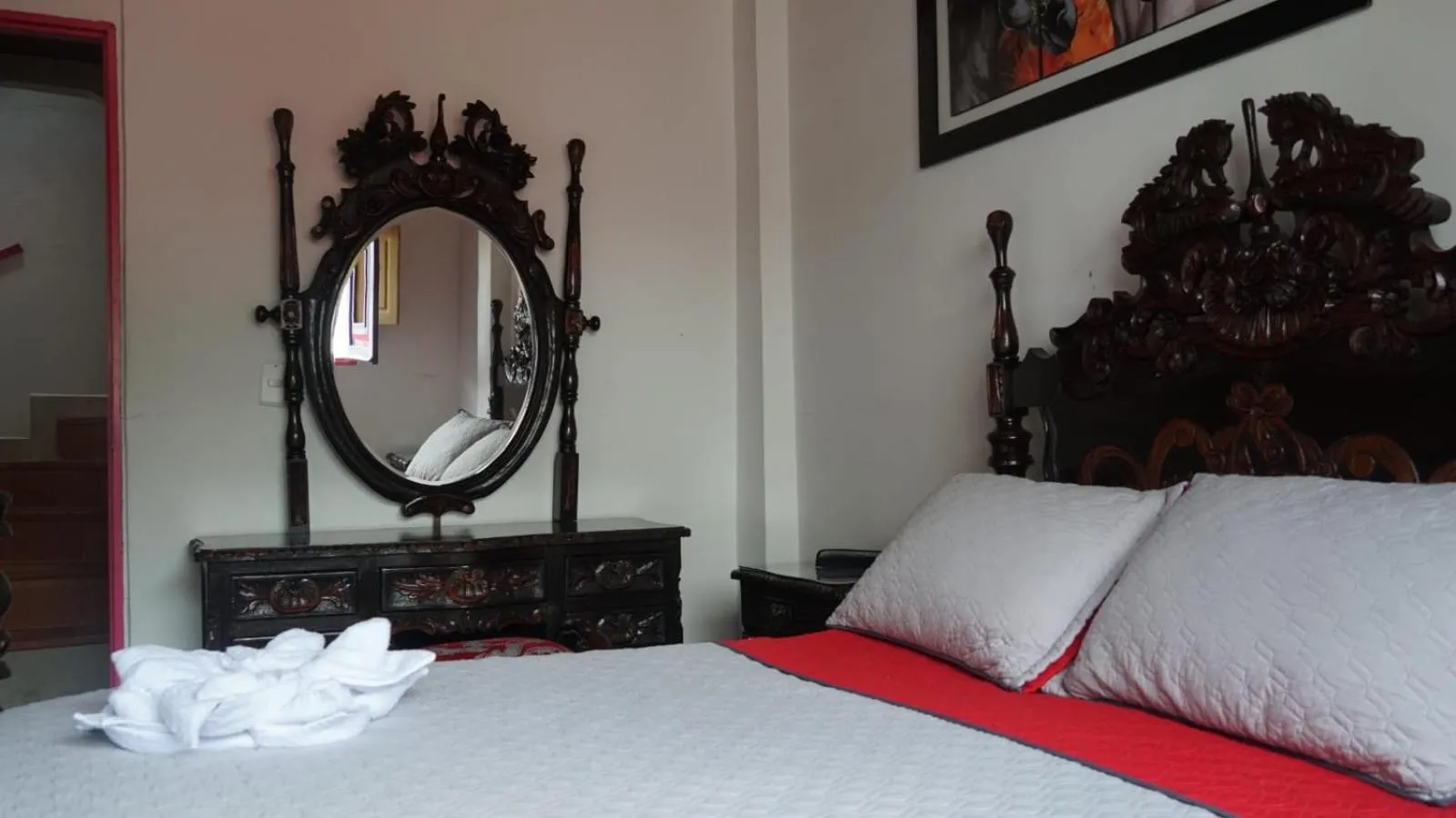 Bed in Hostal Palmas De Cocora