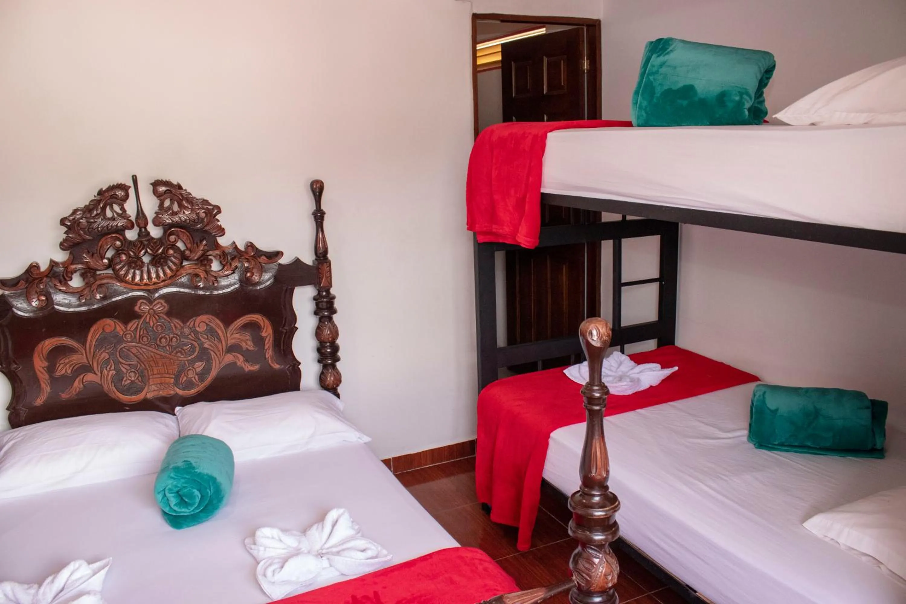 Bed in Hostal Palmas De Cocora