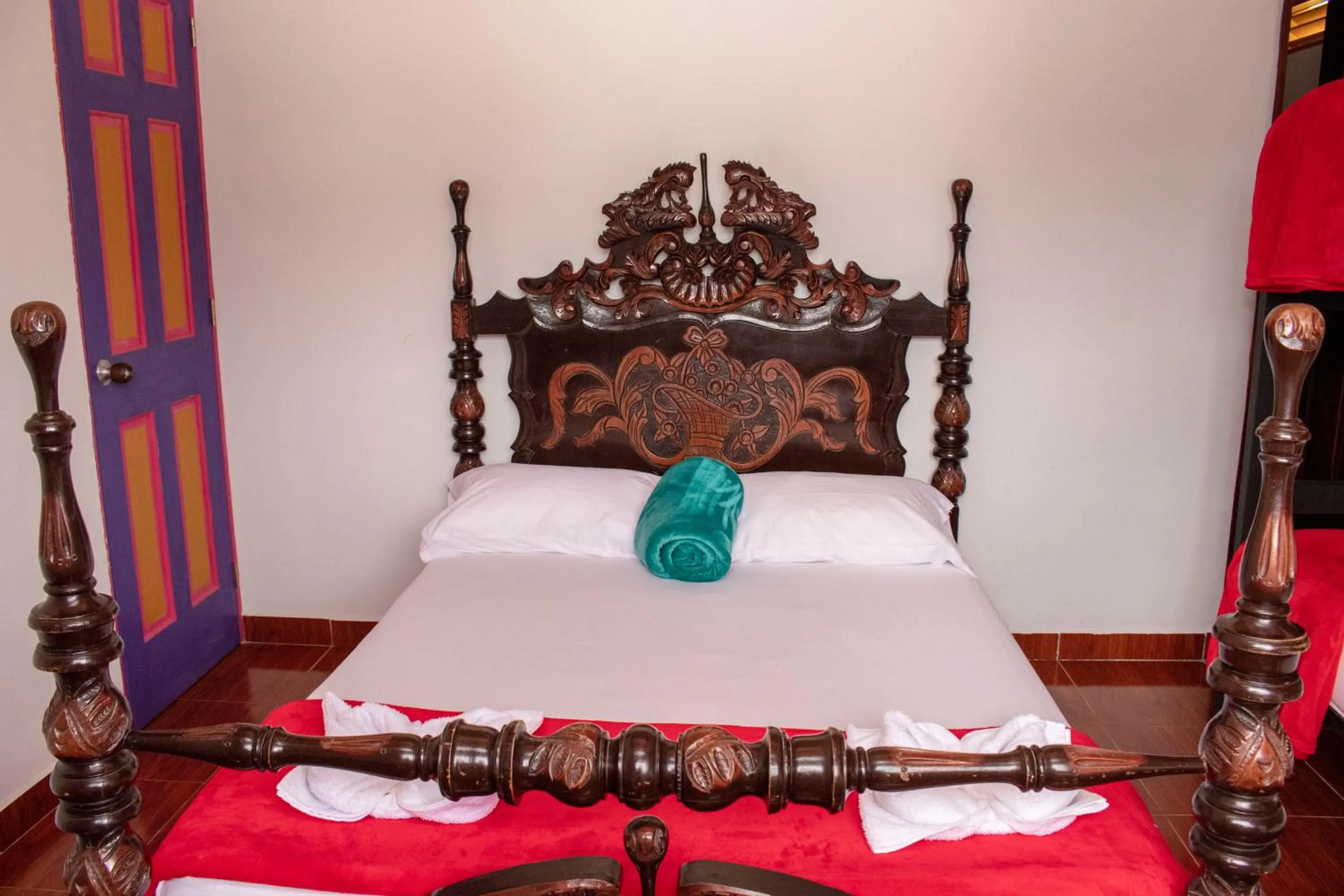 Bed in Hostal Palmas De Cocora
