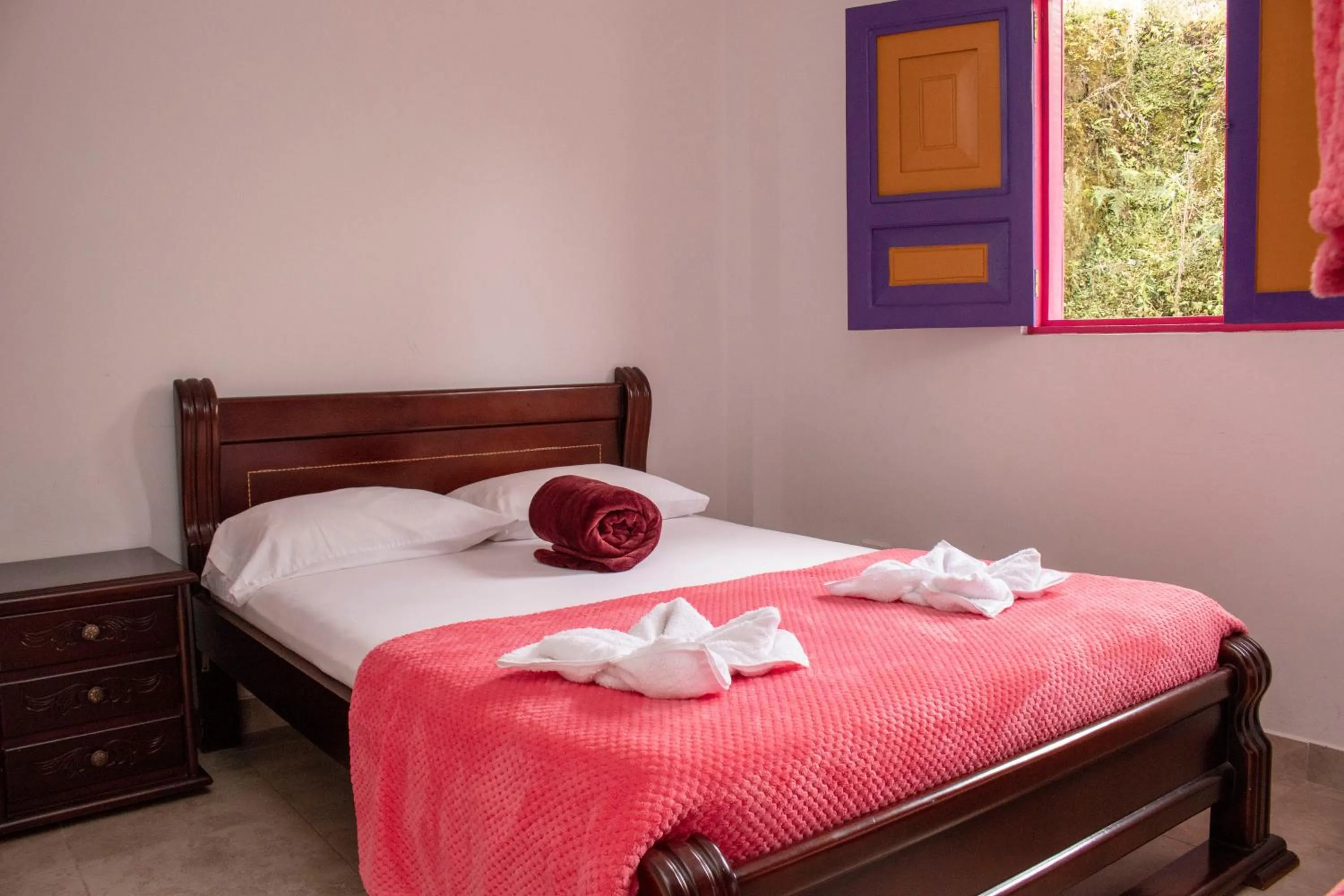 Bed in Hostal Palmas De Cocora