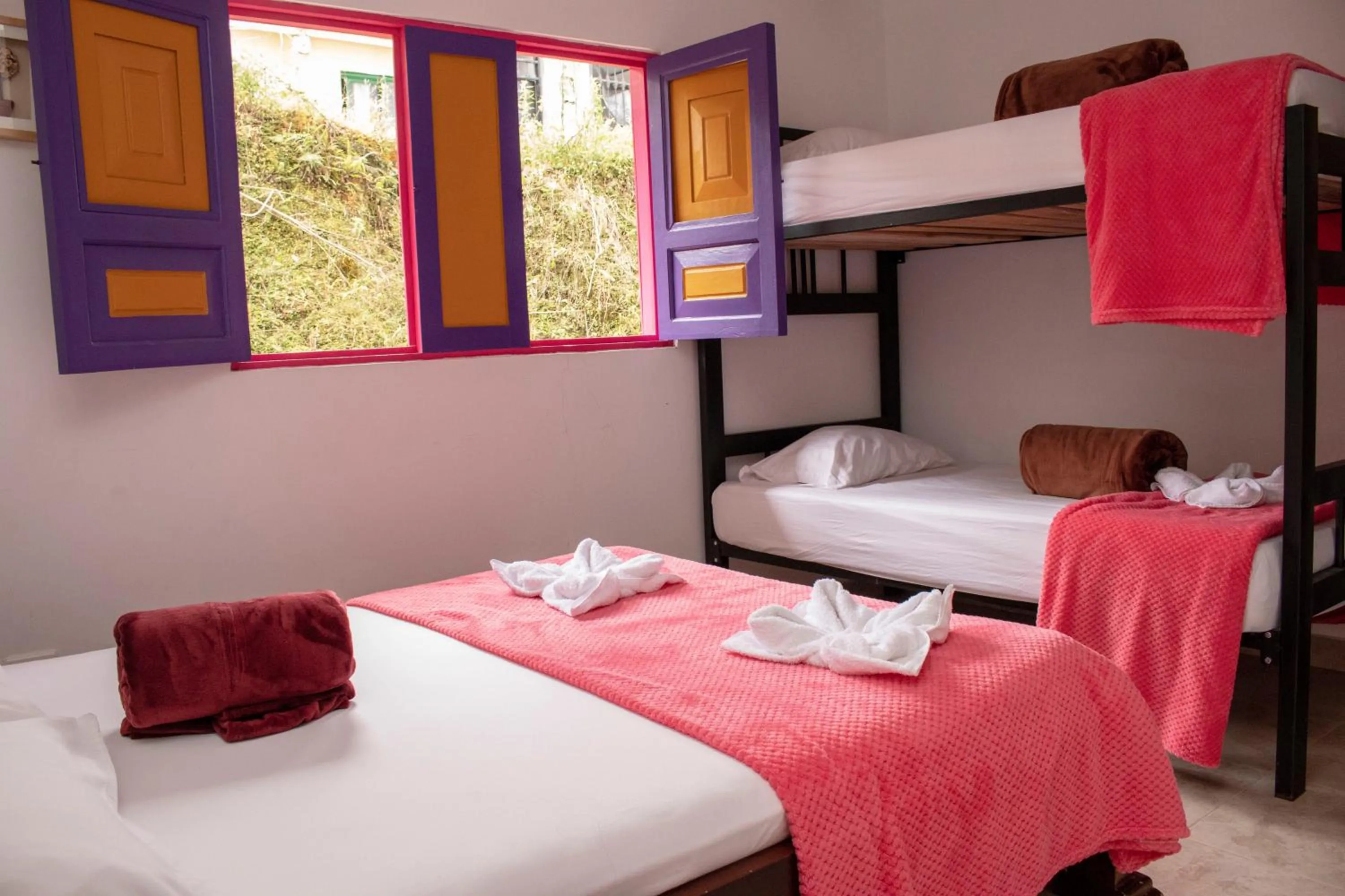 Bed in Hostal Palmas De Cocora