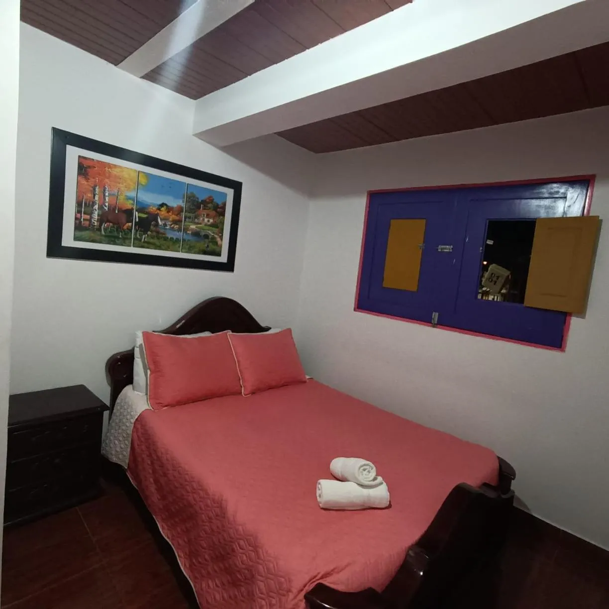Bed in Hostal Palmas De Cocora
