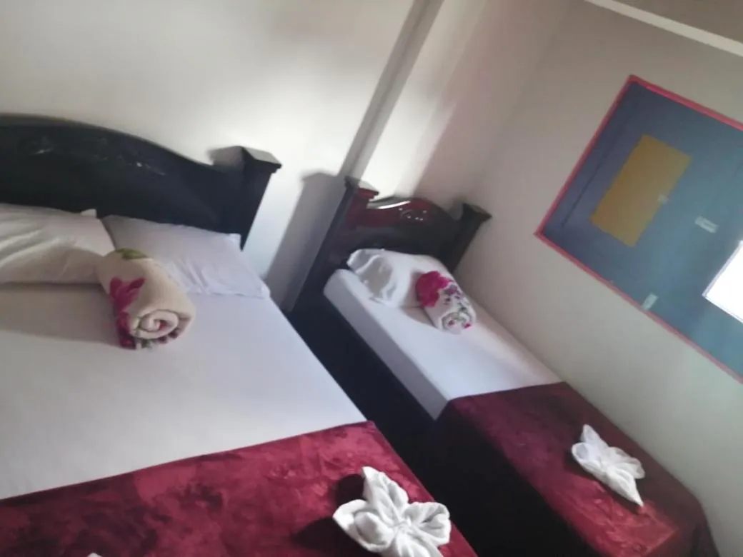 Bed in Hostal Palmas De Cocora