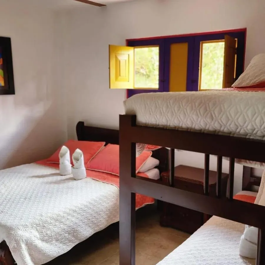 Bed in Hostal Palmas De Cocora