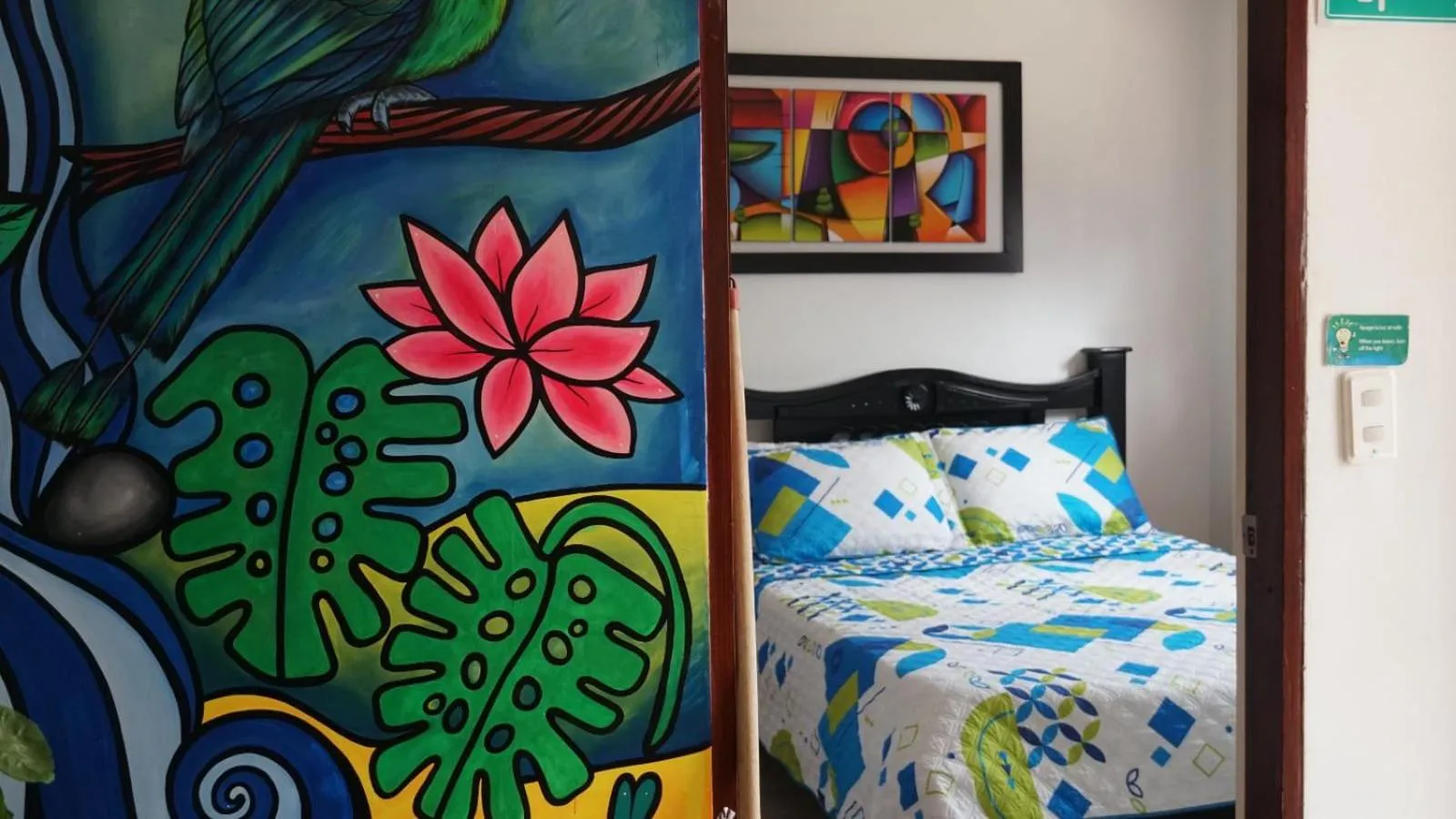 Bed in Hostal Palmas De Cocora