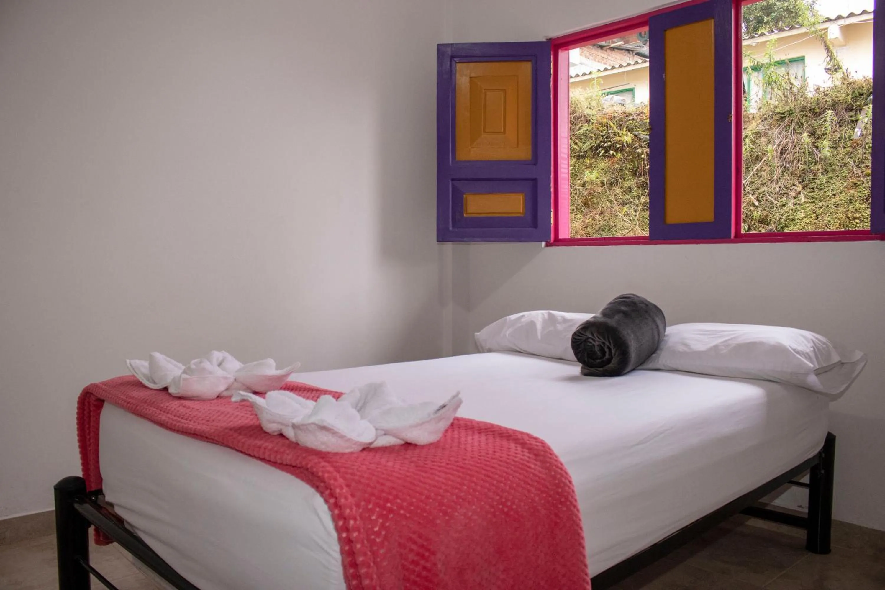 Bed in Hostal Palmas De Cocora