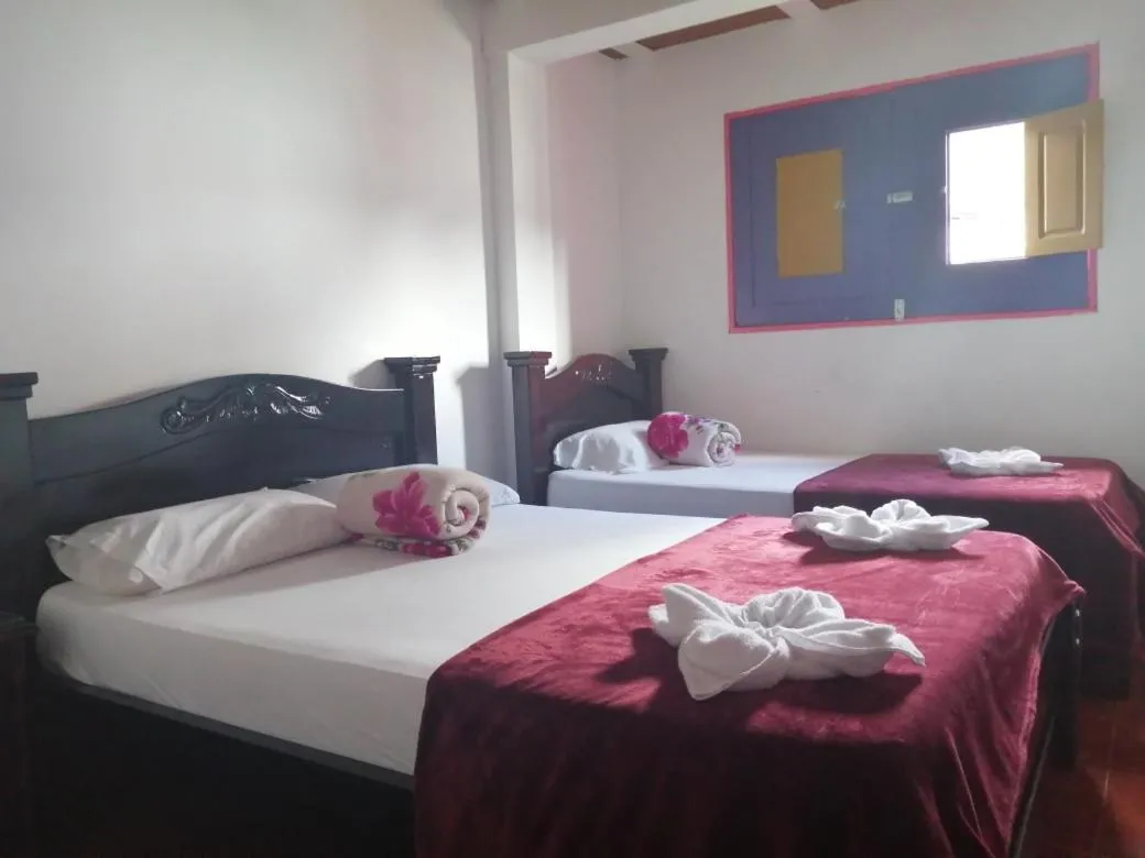 Bed in Hostal Palmas De Cocora
