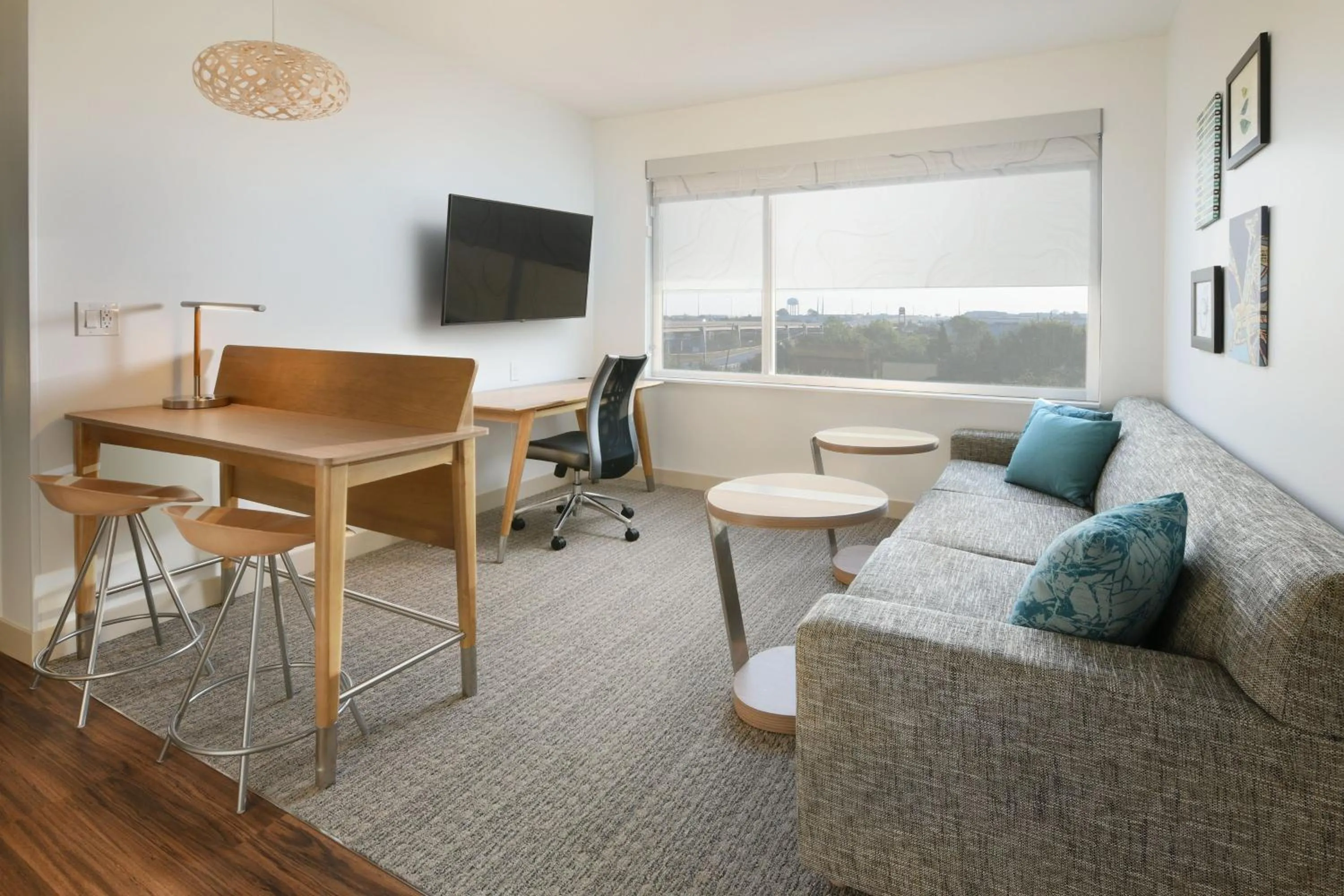 Living room in Element Austin Round Rock