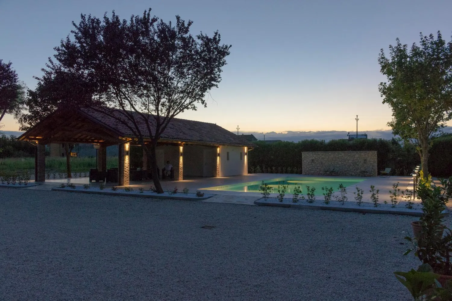 Pool view in Villa Bongiovanni