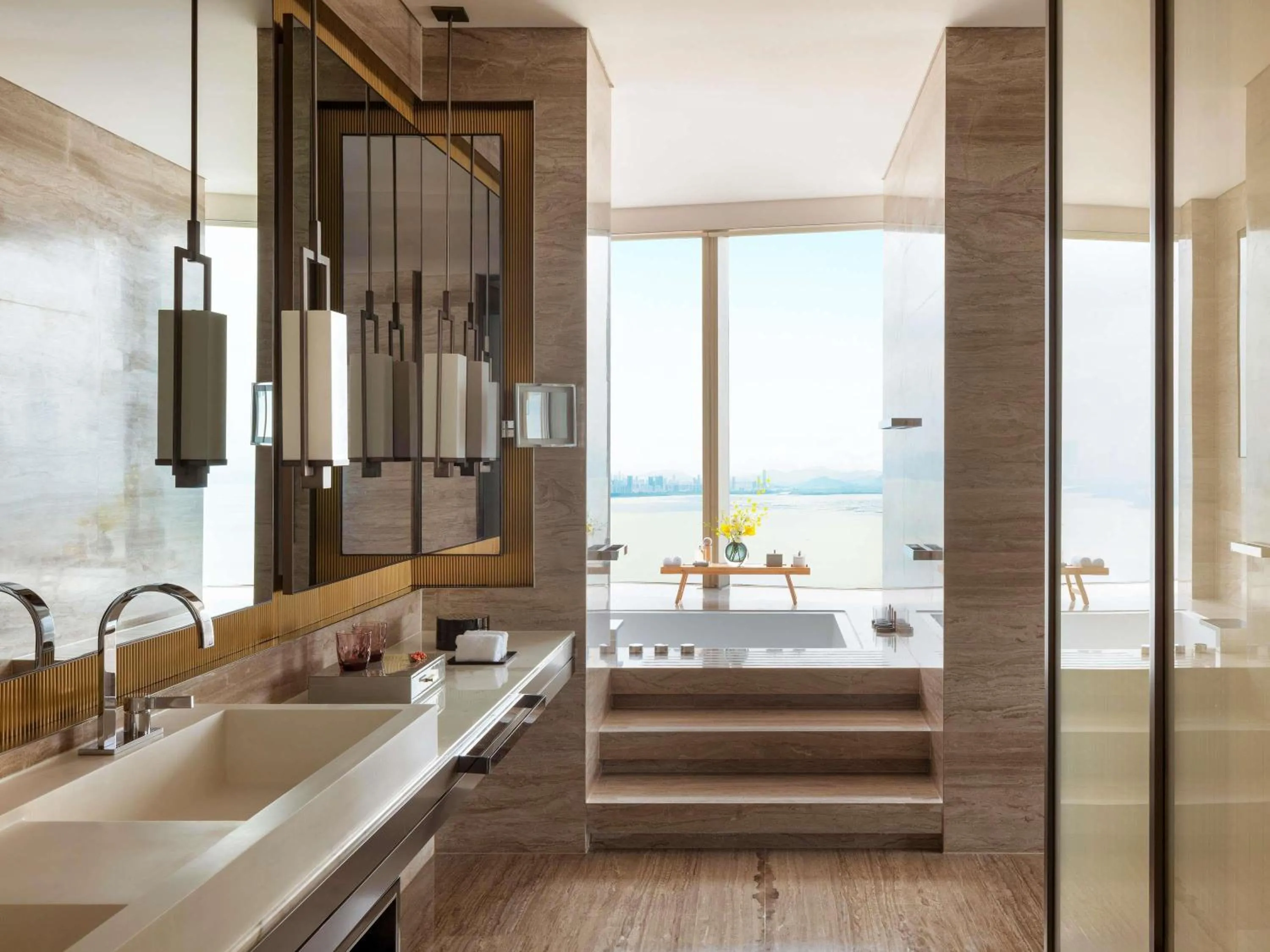 Bedroom in Raffles Shenzhen, Situated in the heart of One Shenzhen Bay, Book Now to Enjoy Free Minibar and Happy Hour Privileges at Long Bar on 71F