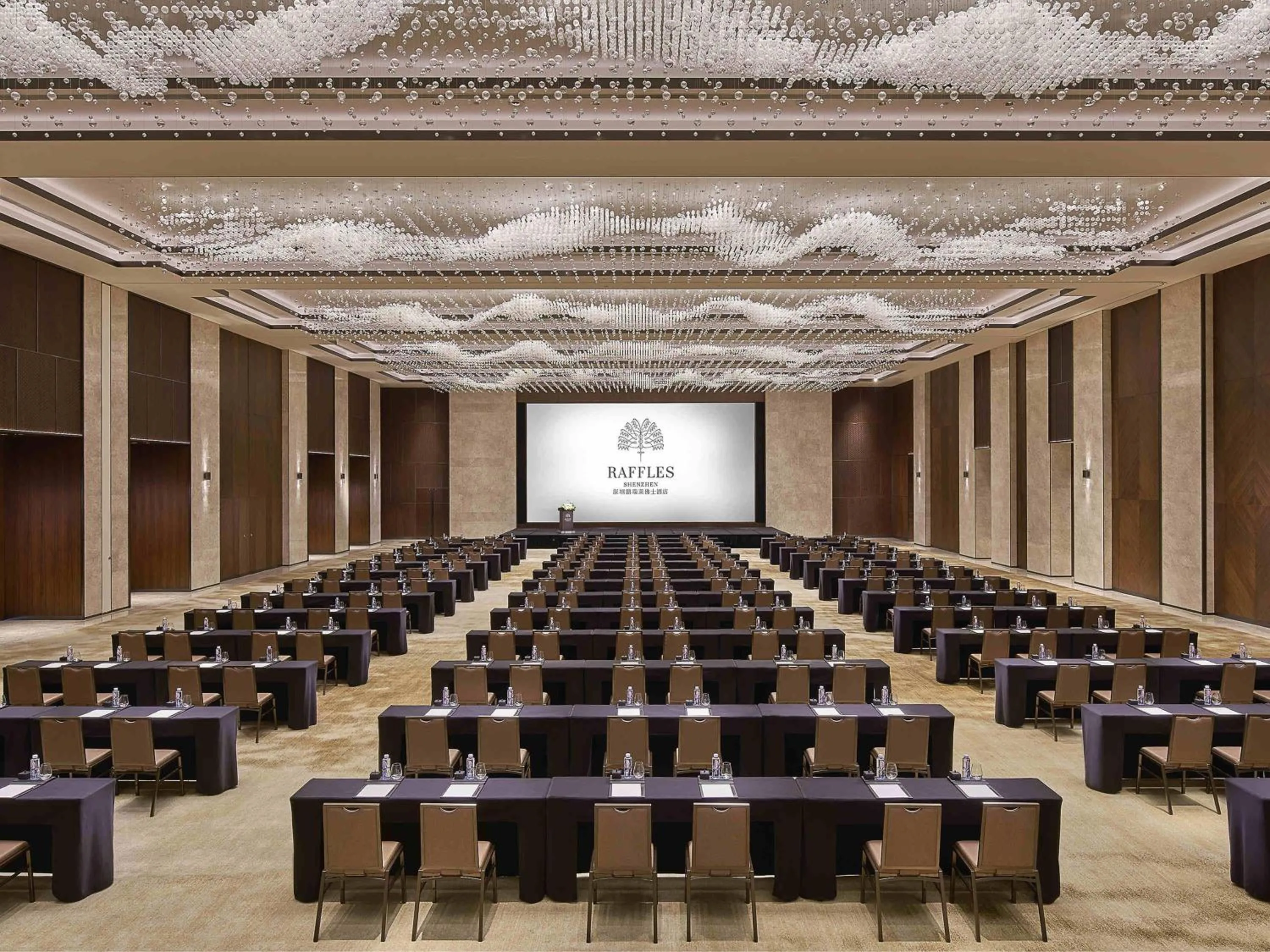 Meeting/conference room in Raffles Shenzhen, Situated in the heart of One Shenzhen Bay, Book Now to Enjoy Free Minibar and Happy Hour Privileges at Long Bar on 71F