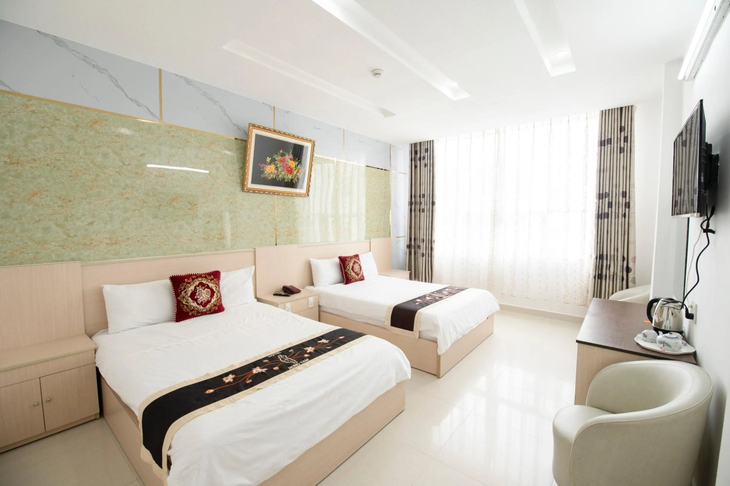 Bed in Hồng Tâm Hotel