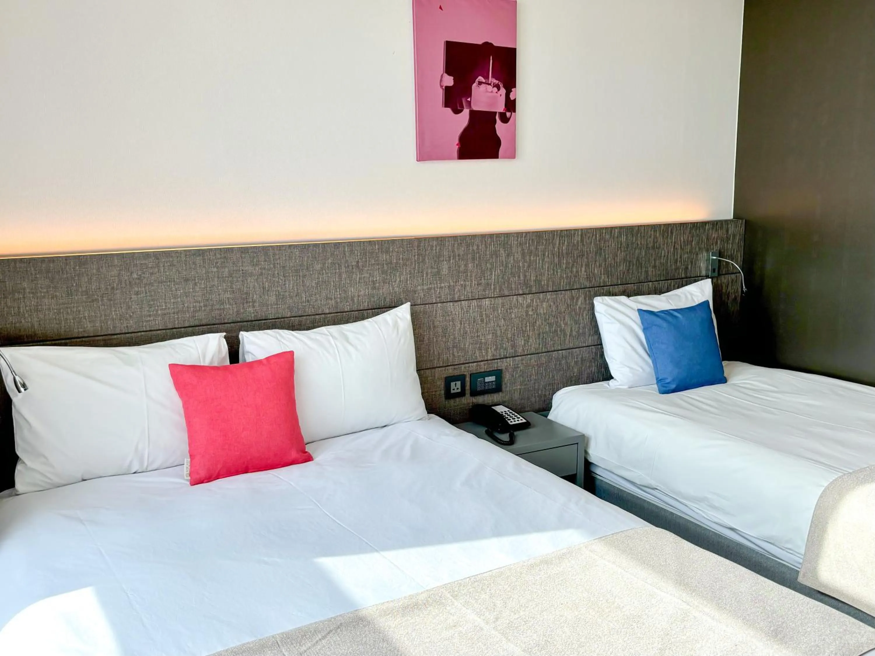 Bed in Airsky Hotel Incheon