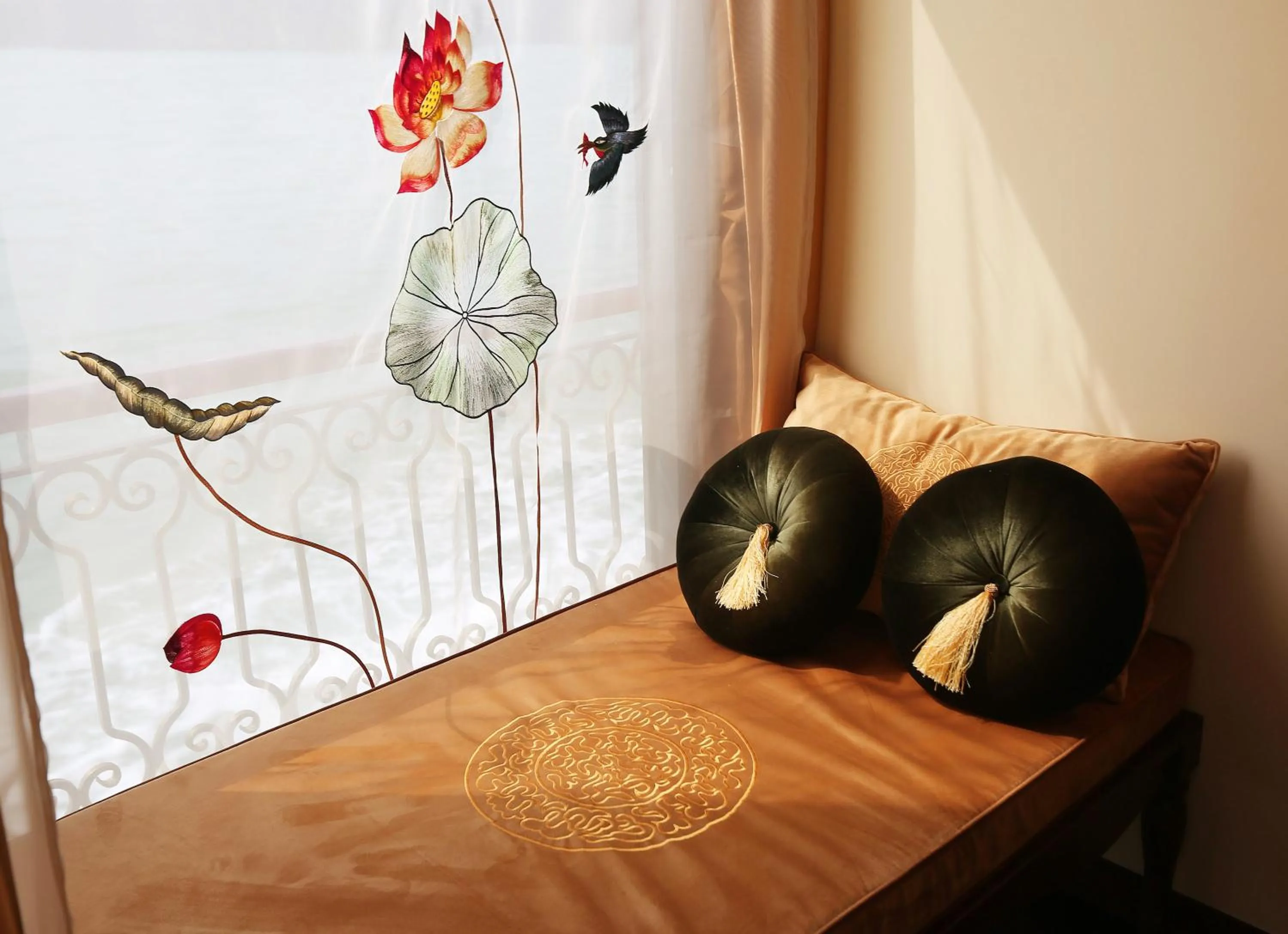 View (from property/room), Bed in Indochine Cruise Lan Ha Bay