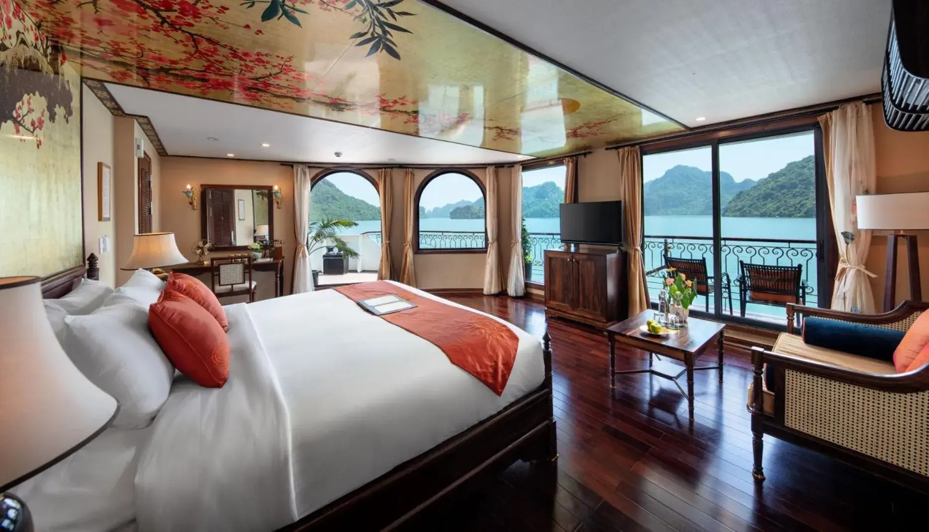 Executive Suite Double or Twin With Sea View - 2 Days 1 Night in Indochine Cruise Lan Ha Bay Executive Suite Double or Twin With Sea View - 2 Days 1 Night in Indochine Cruise Lan Ha Bay