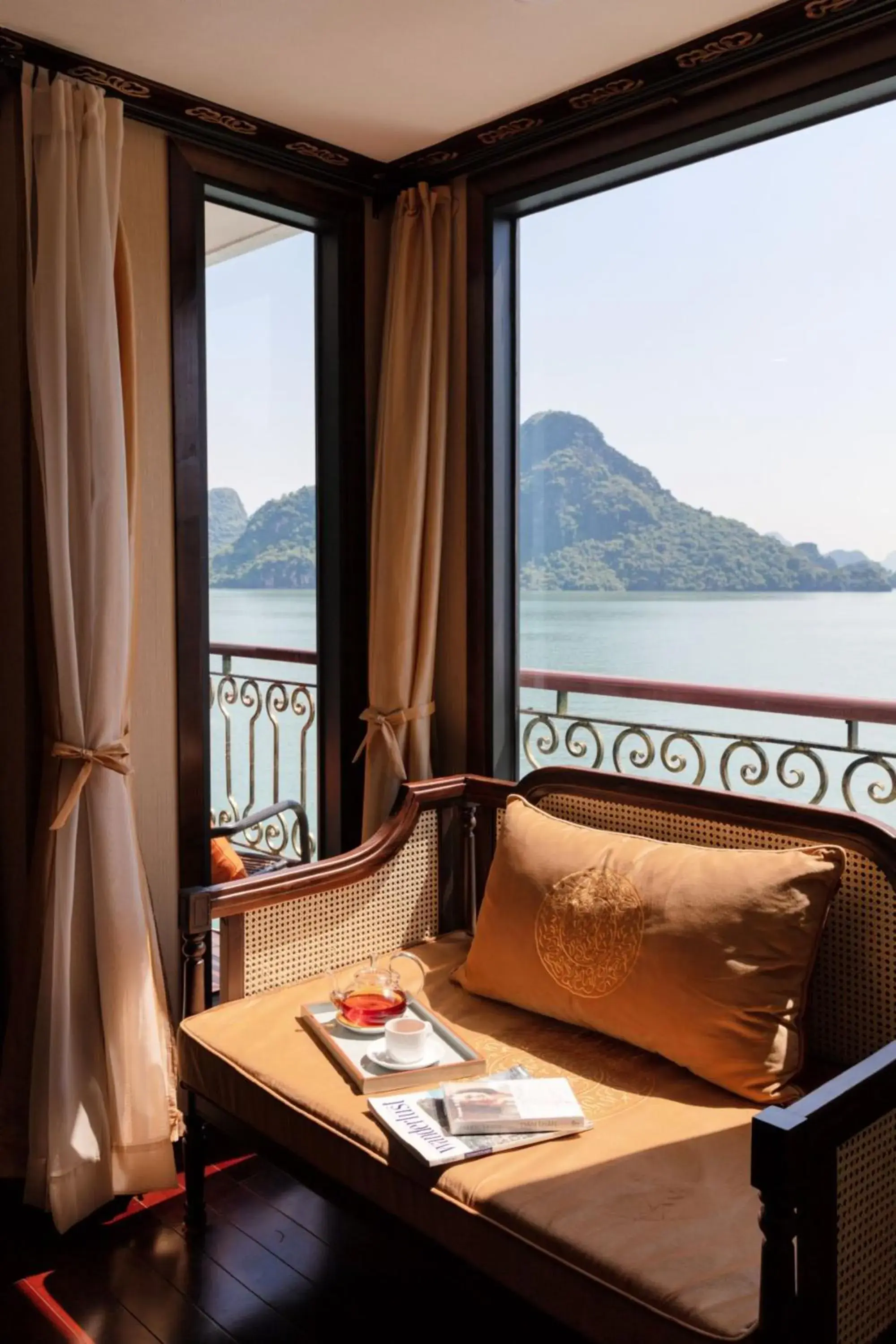Presidential Suite With Sea View - 2 Days 1 Night in Indochine Cruise Lan Ha Bay Presidential Suite With Sea View - 2 Days 1 Night in Indochine Cruise Lan Ha Bay
