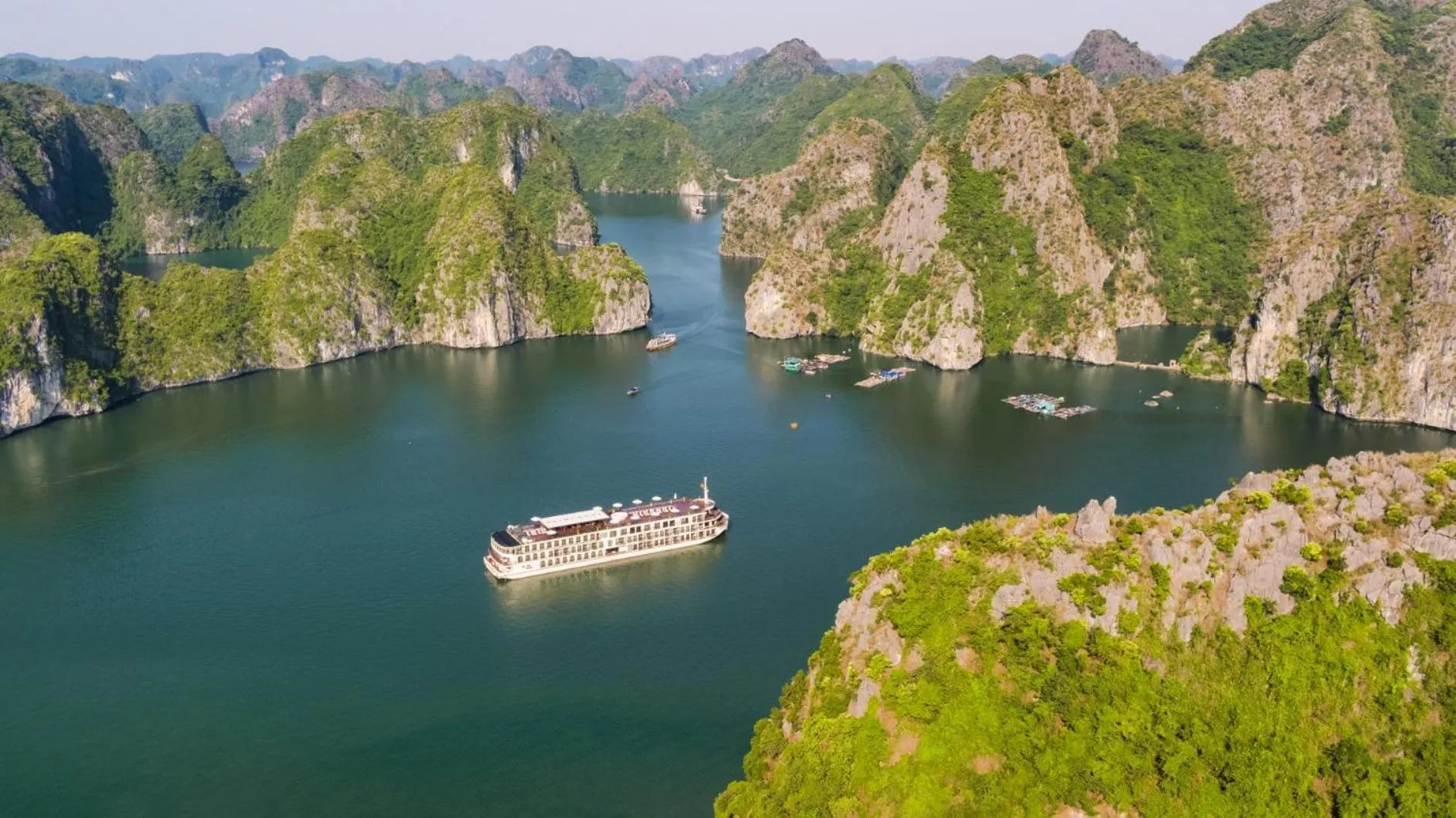 Natural landscape in Indochine Cruise Lan Ha Bay