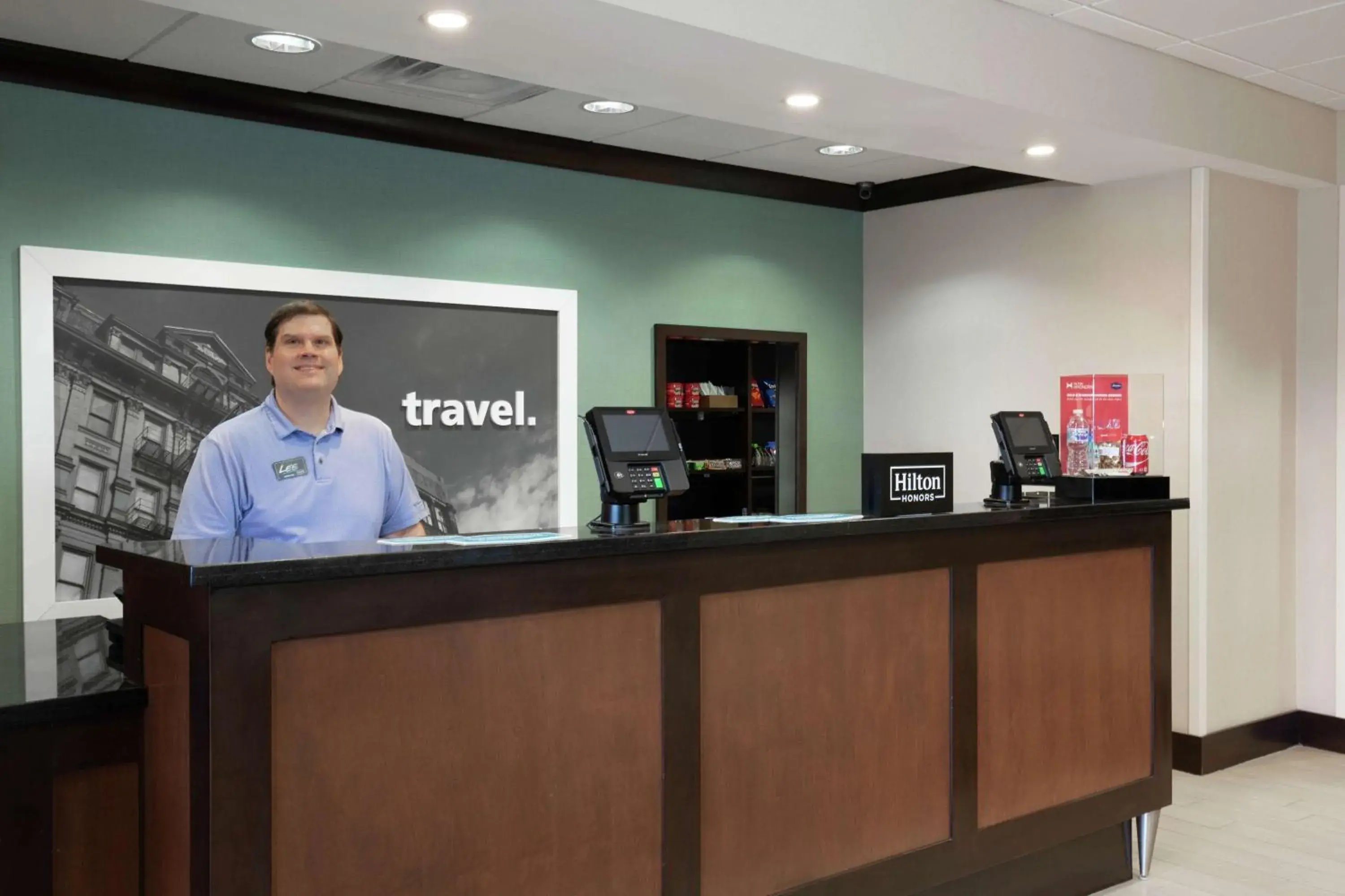 Lobby or reception in Hampton Inn & Suites Wheeling - The Highlands Lobby or reception in Hampton Inn & Suites Wheeling - The Highlands