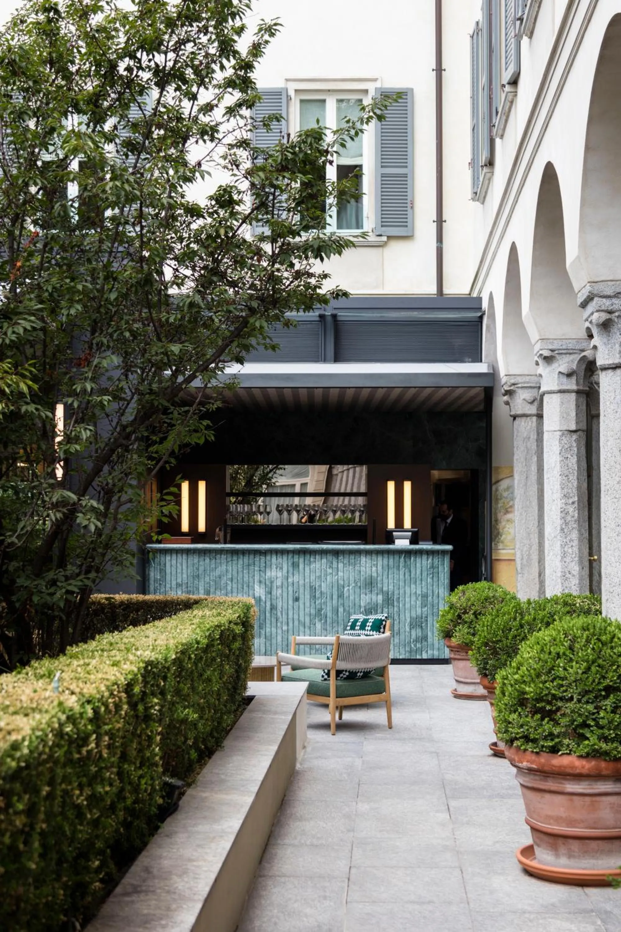 Garden in Four Seasons Hotel Milano