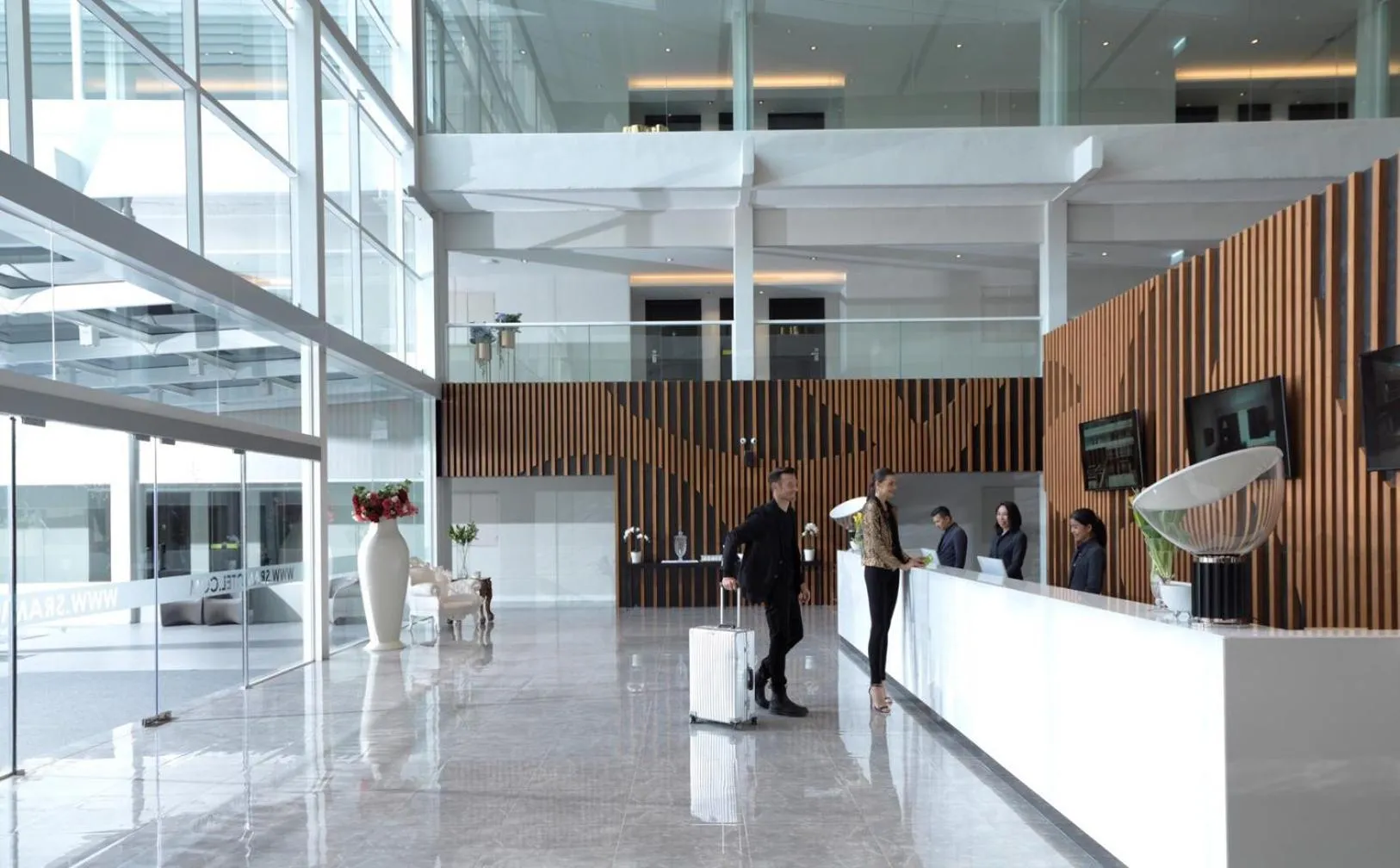 Lobby or reception in S Ram Leisure Hotel