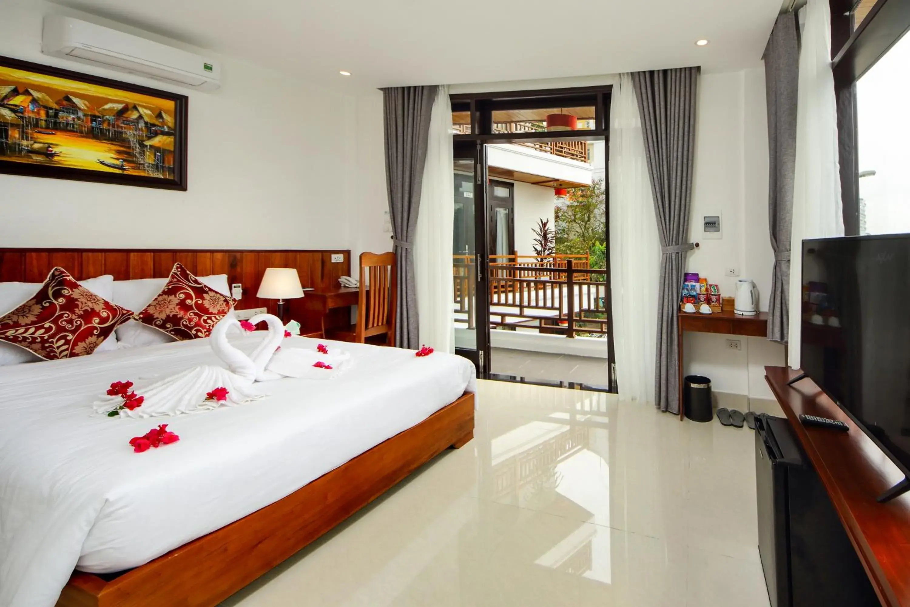 City view, Bed in Threeway Riverside Villa City view, Bed in Threeway Riverside Villa
