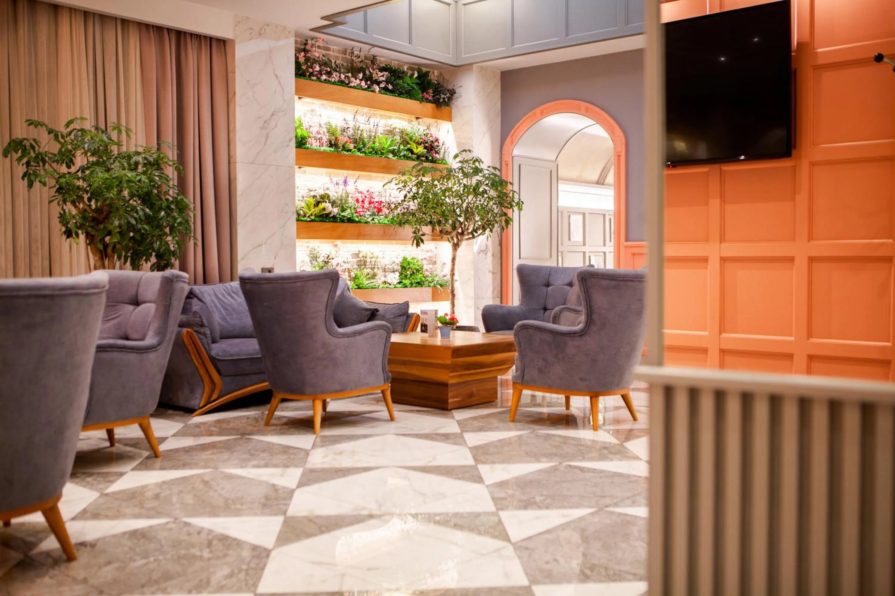 Seating area in Theatrum Hotel Baku